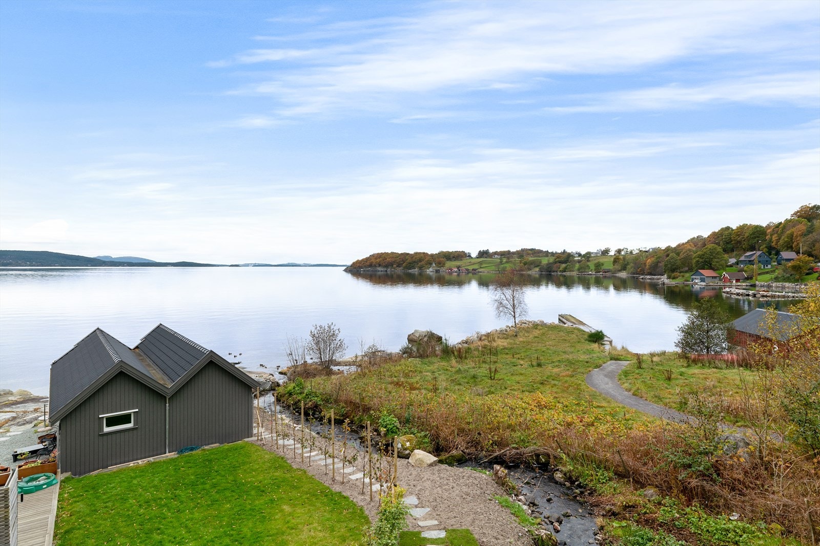 Utsikt fra terrassen Galleribilde