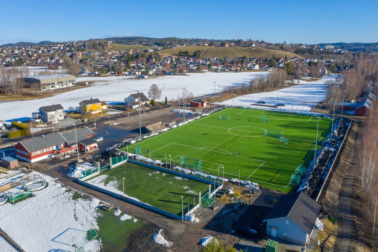 Fedrelandet Idrettspark_Vinter_Drone Galleribilde