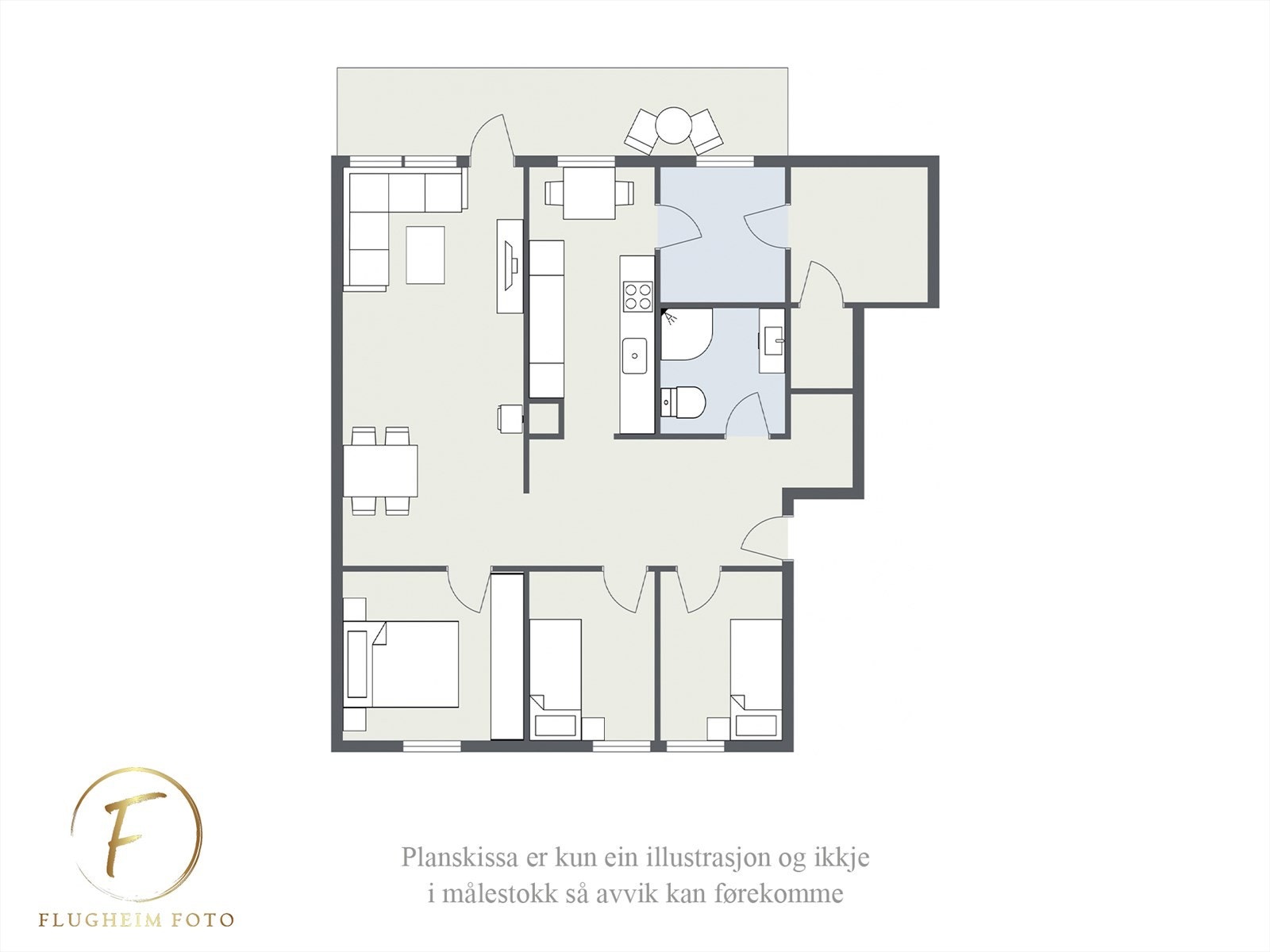 Planteikning Galleribilde