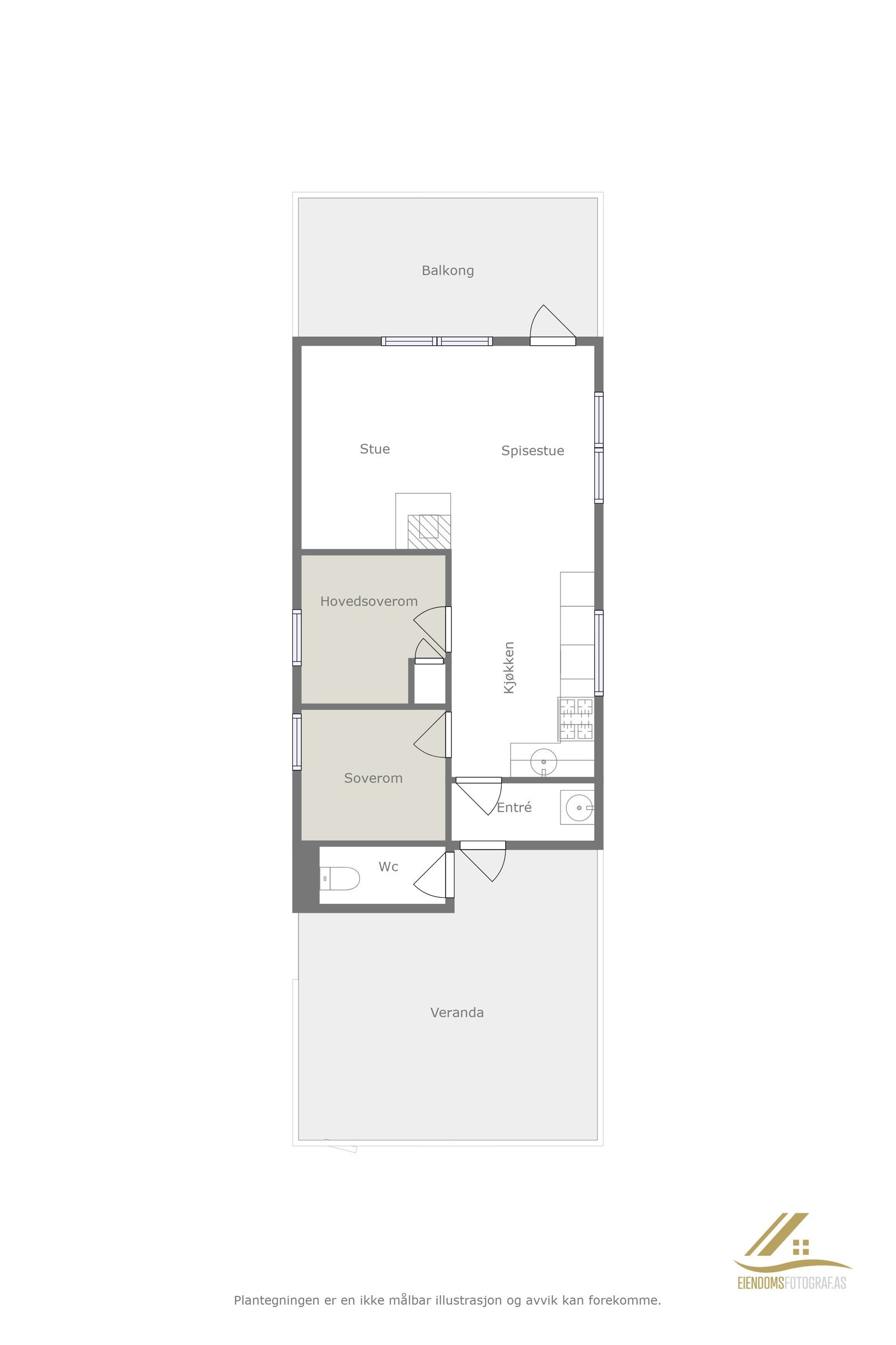 Plantegning Galleribilde