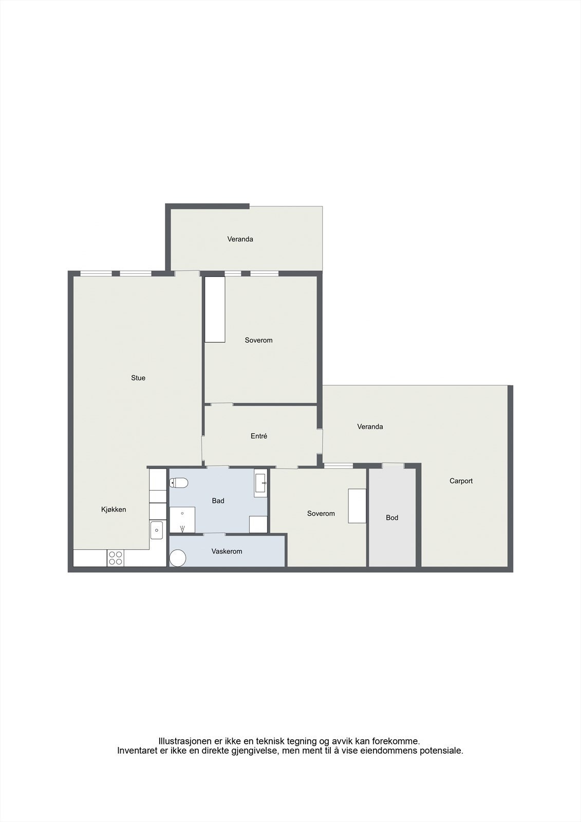 Plantegning 1.etasje. Galleribilde