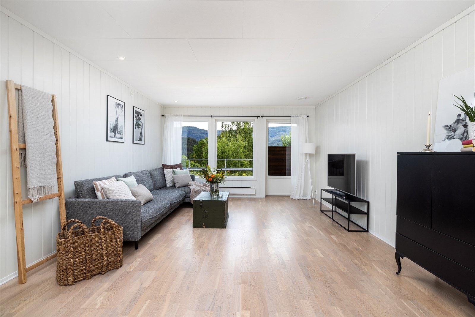 Her er det plass til sofa og bord. Galleribilde