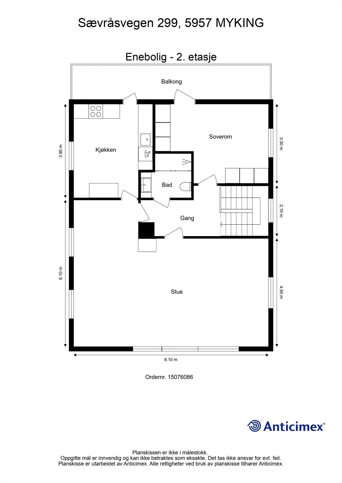 Plantegning 2. etasje. Galleribilde