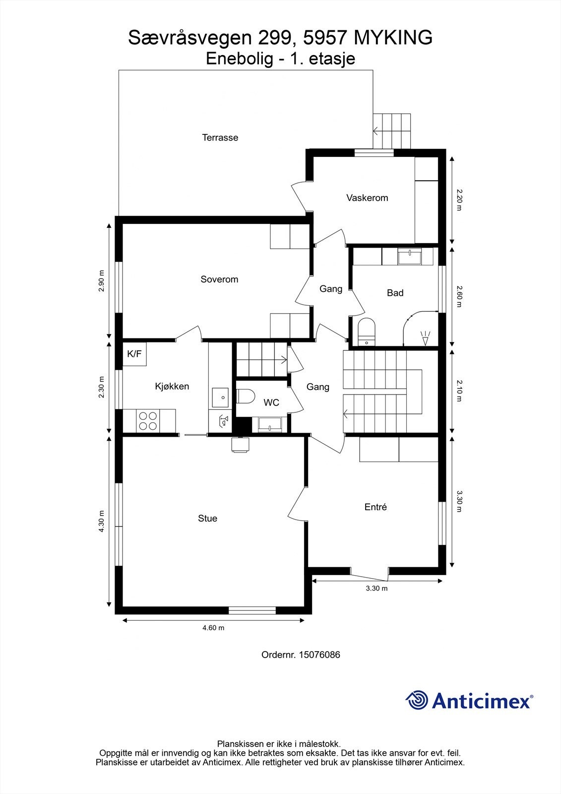 Plantegning 1. etasje. Galleribilde