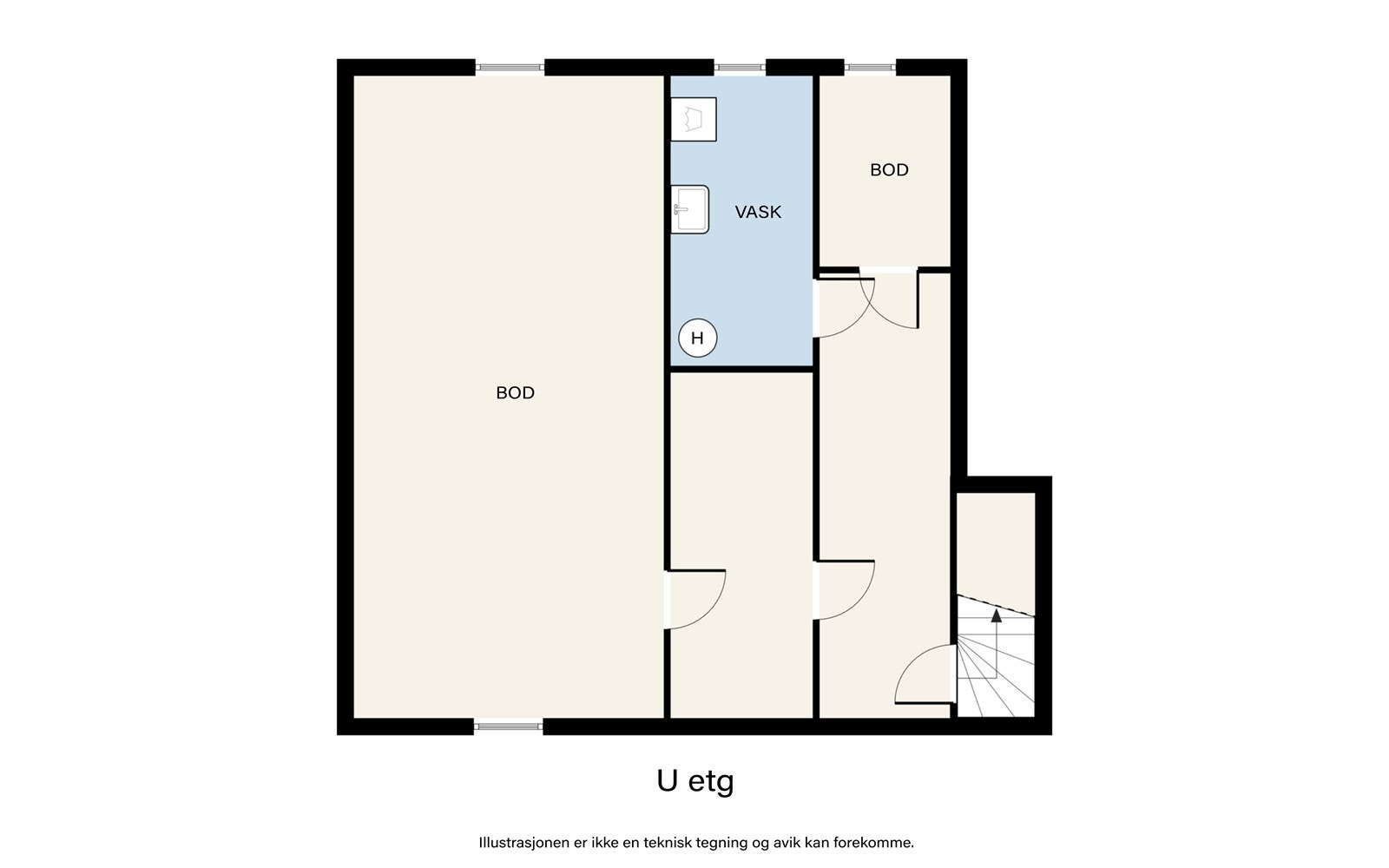 Plantegning - U etg Galleribilde