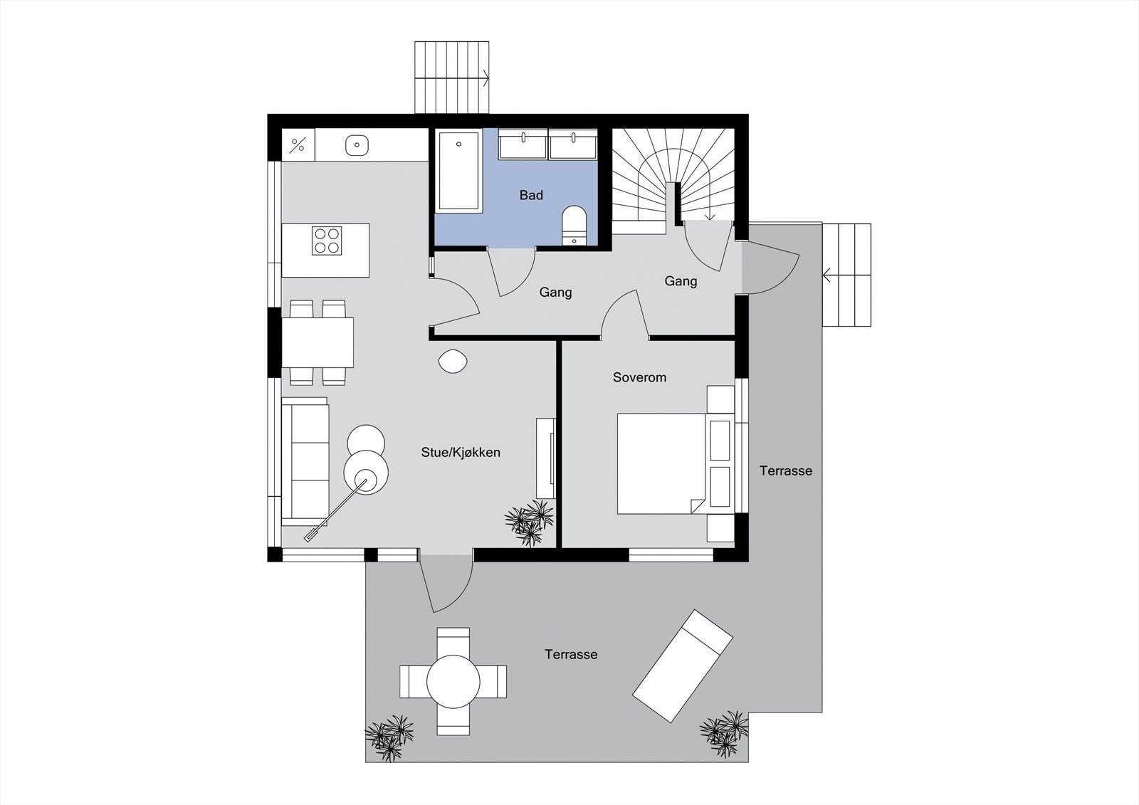 Plantegning - 1. etasje Galleribilde