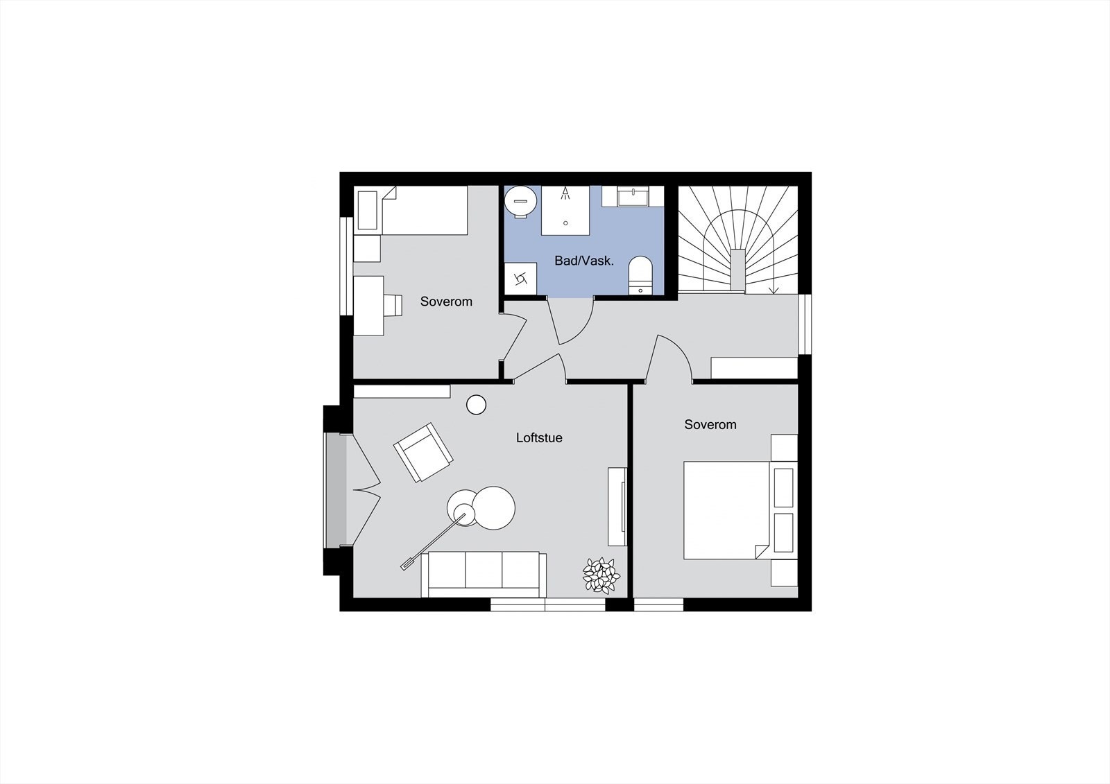 Plantegning - 2. etasje Galleribilde