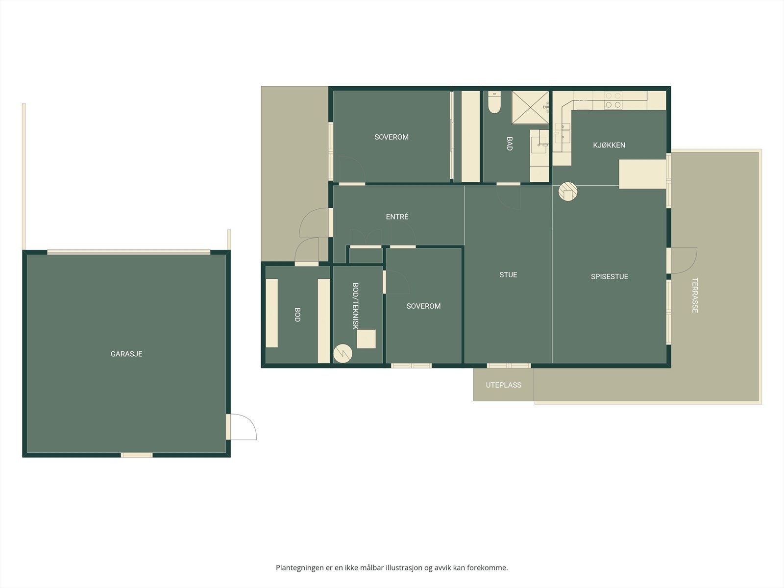 Plantegning. Galleribilde