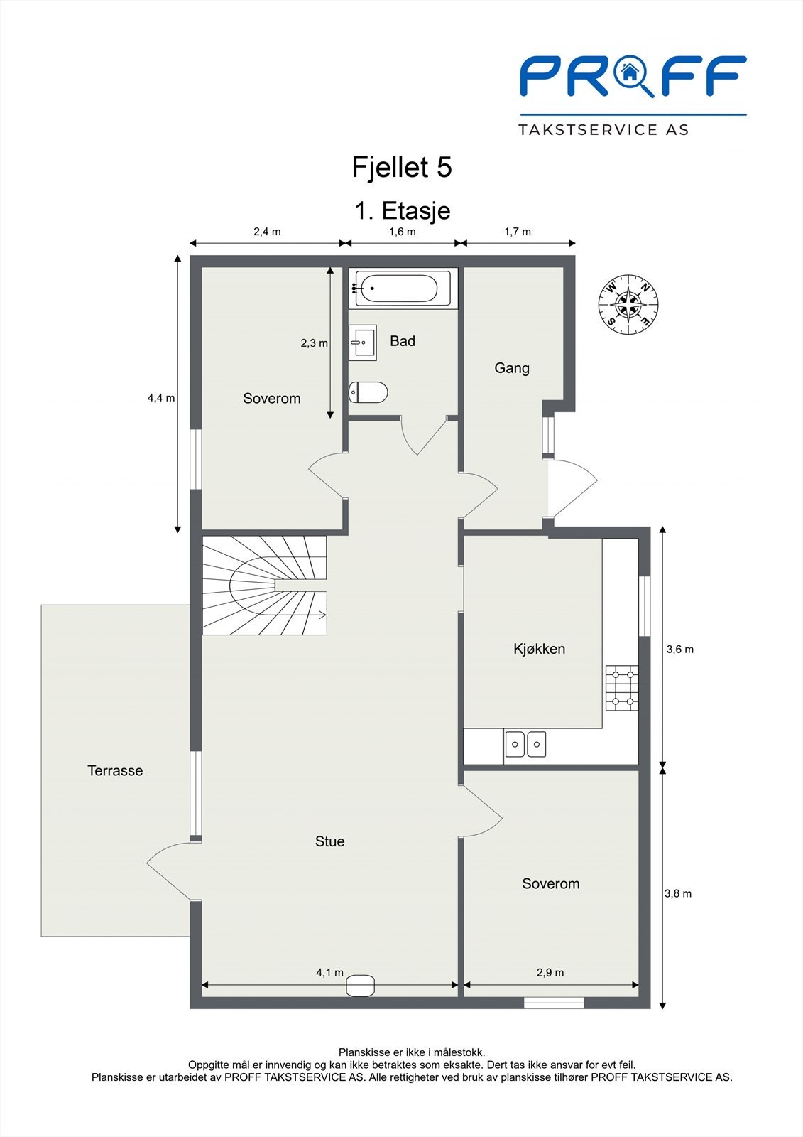 Planskisse 1.etasje Galleribilde
