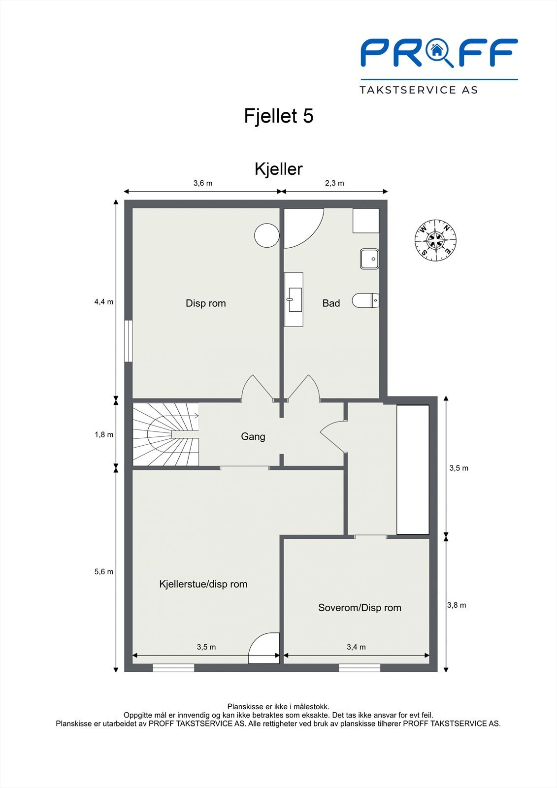 Kjellerplan gir rom for fleksibel bruk med både bad, boder og flere disponible rom. Galleribilde