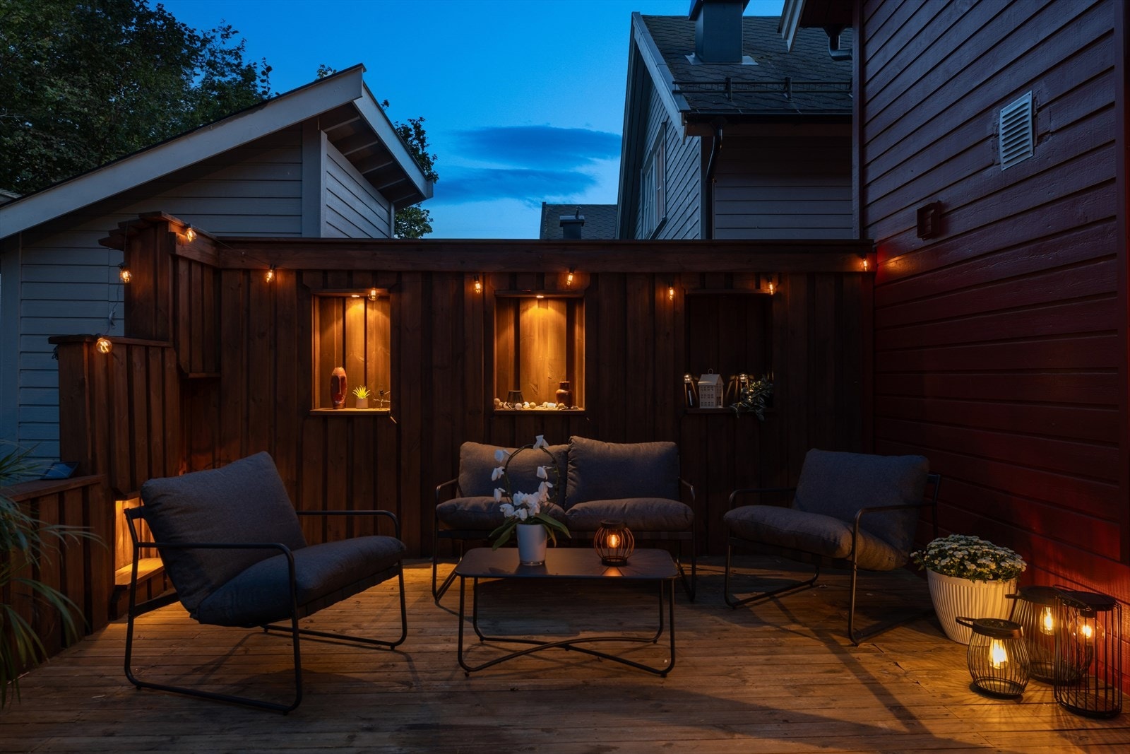 Kveld- stemningsbilder Galleribilde