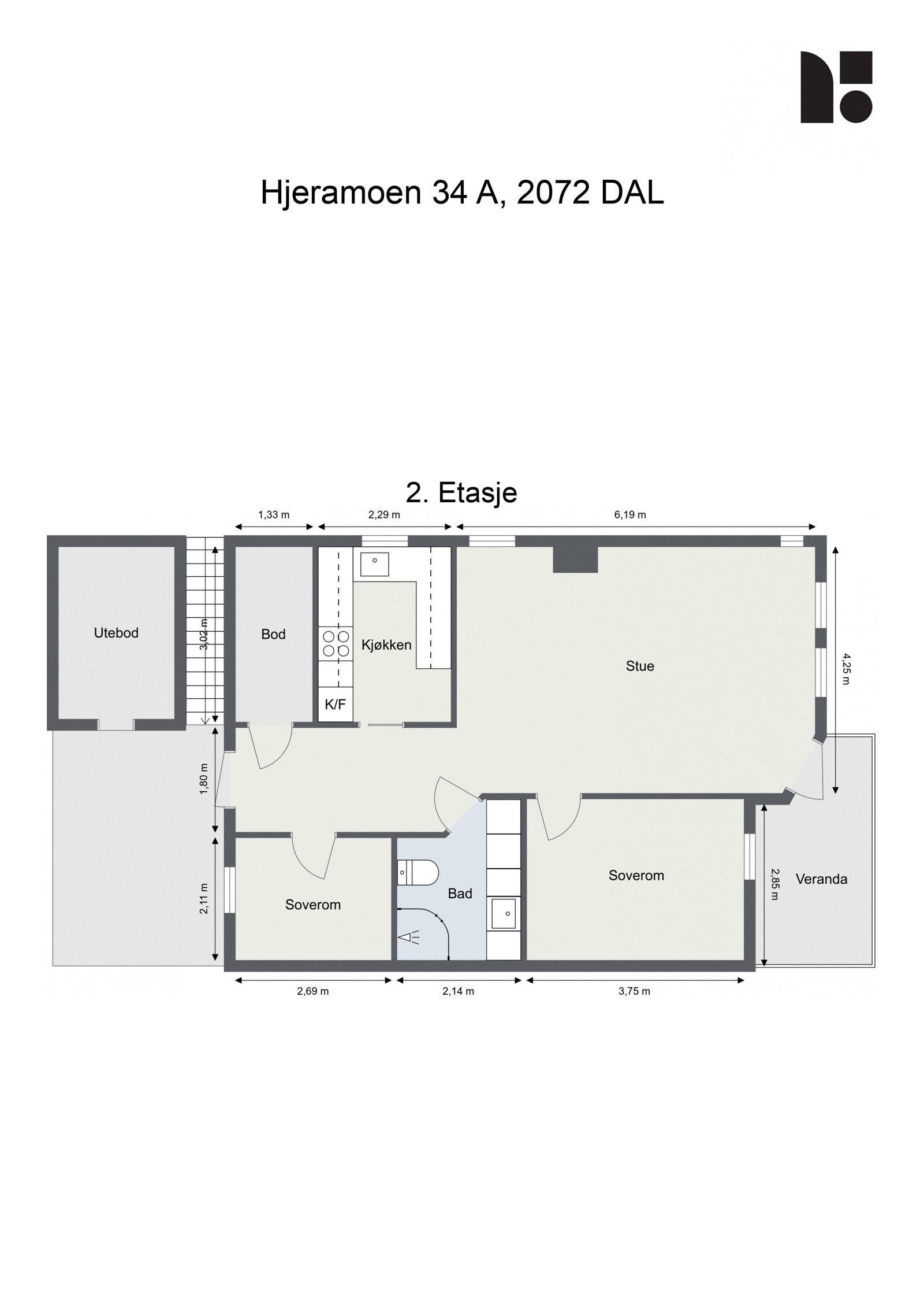 Plantegning 2. Etasje. Galleribilde