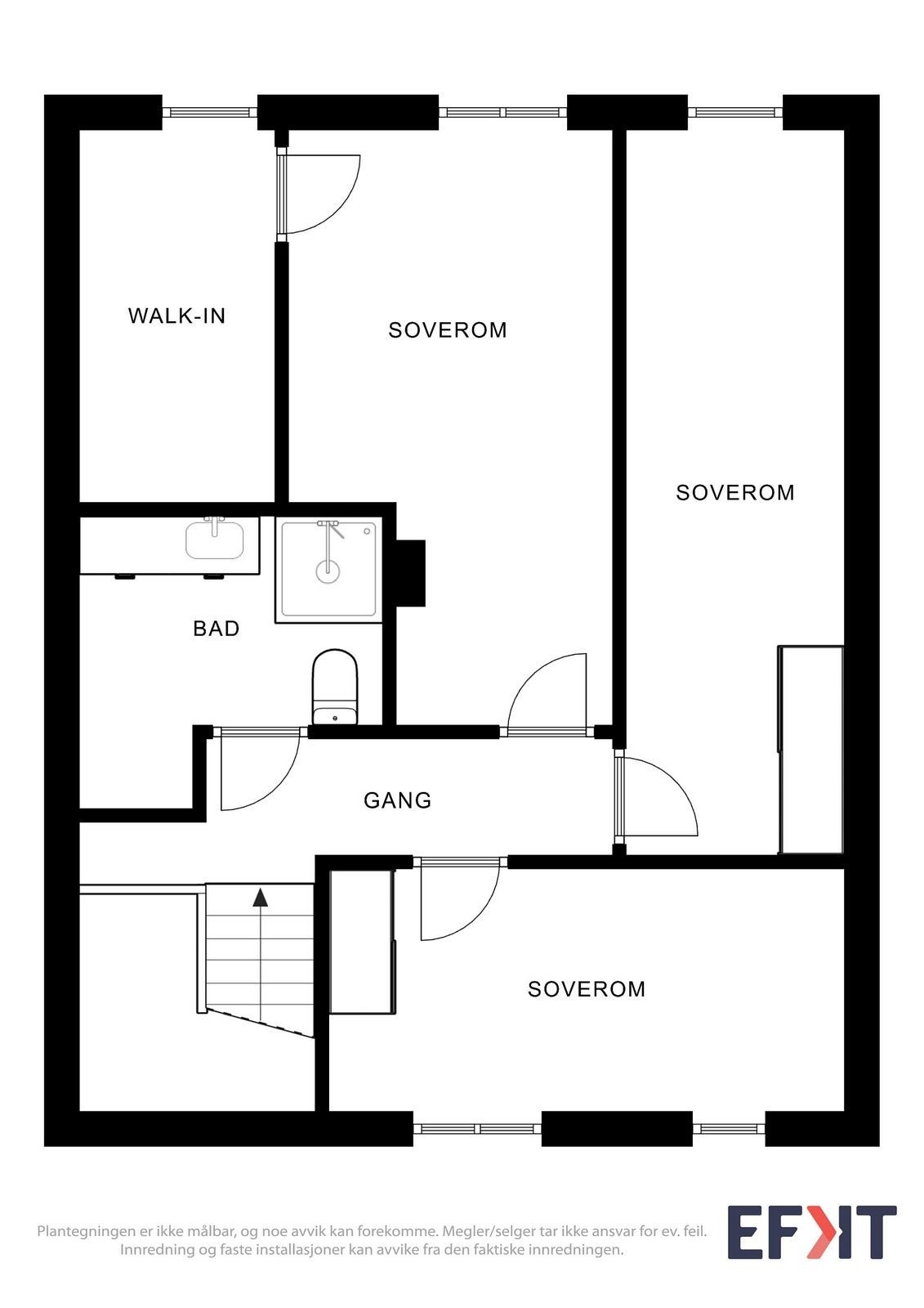 Plantegning 2. etasje Galleribilde