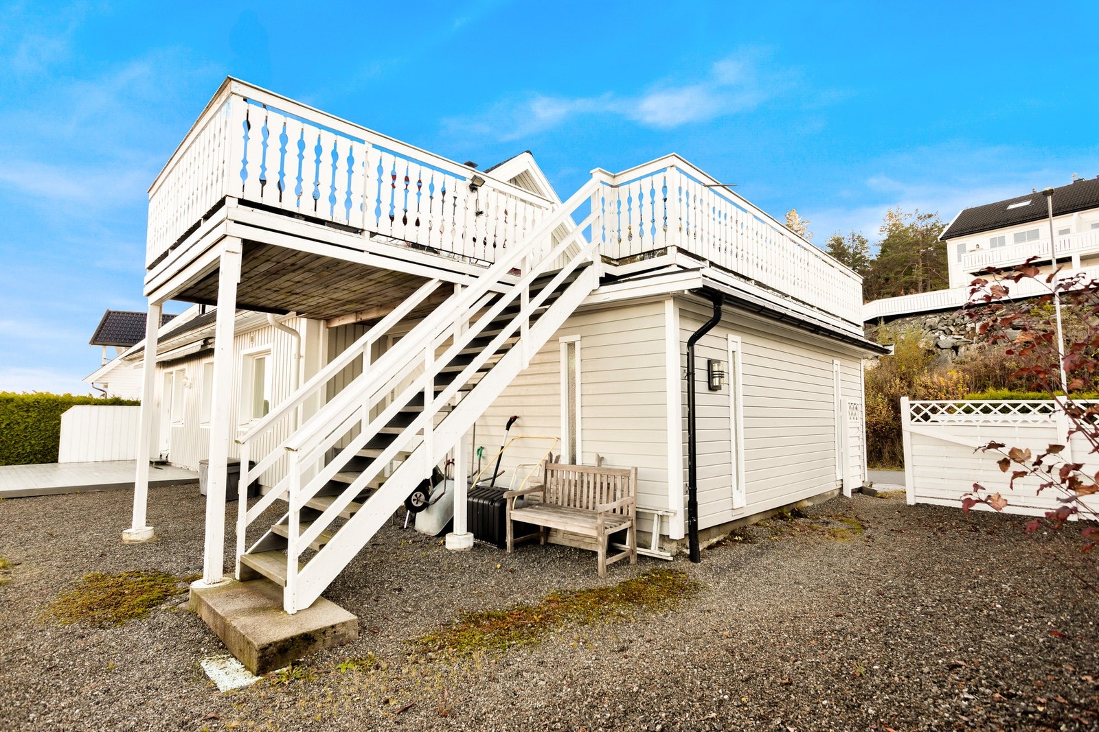 Opp trappa, kommer du til inngangen til utleiedelen. Galleribilde