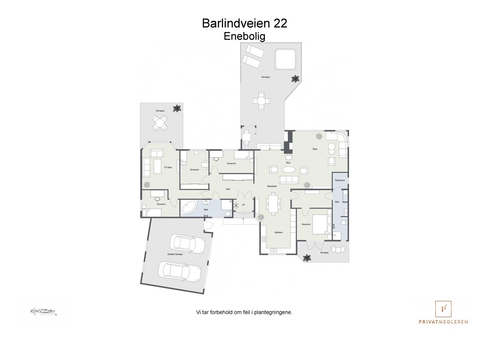 Barlindveien 22 - 2D plantegning Galleribilde