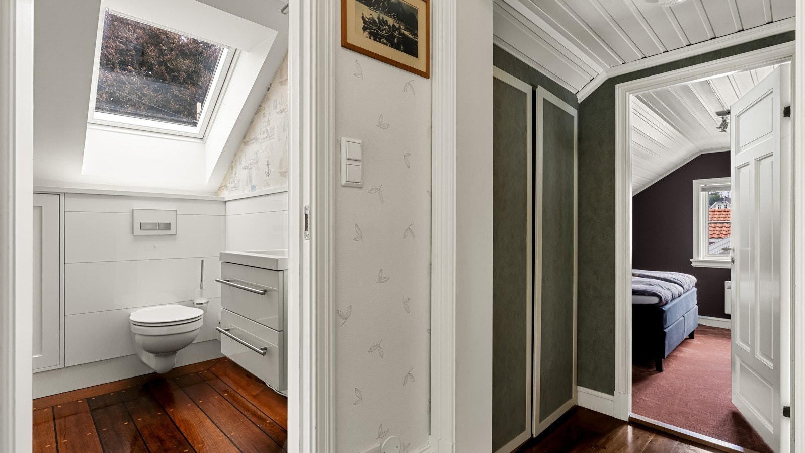 Praktisk og pent toalett i toppetasjen Galleribilde