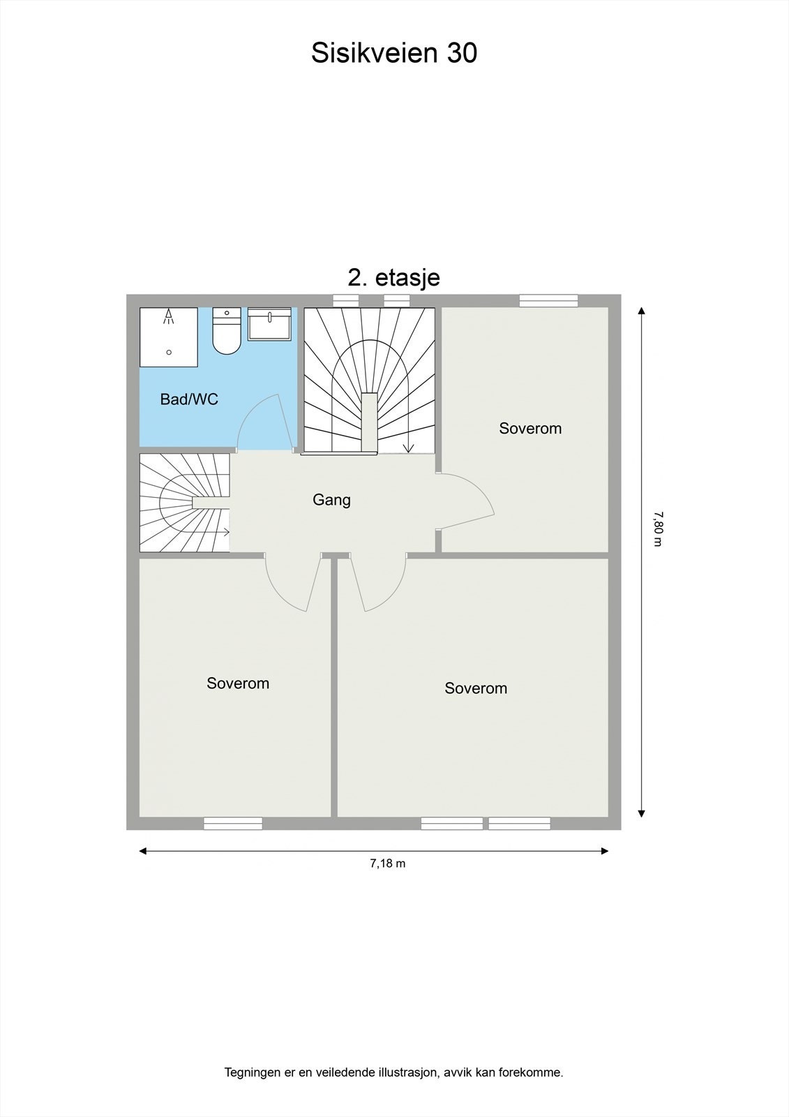 Plantegning 2. etasje. Galleribilde