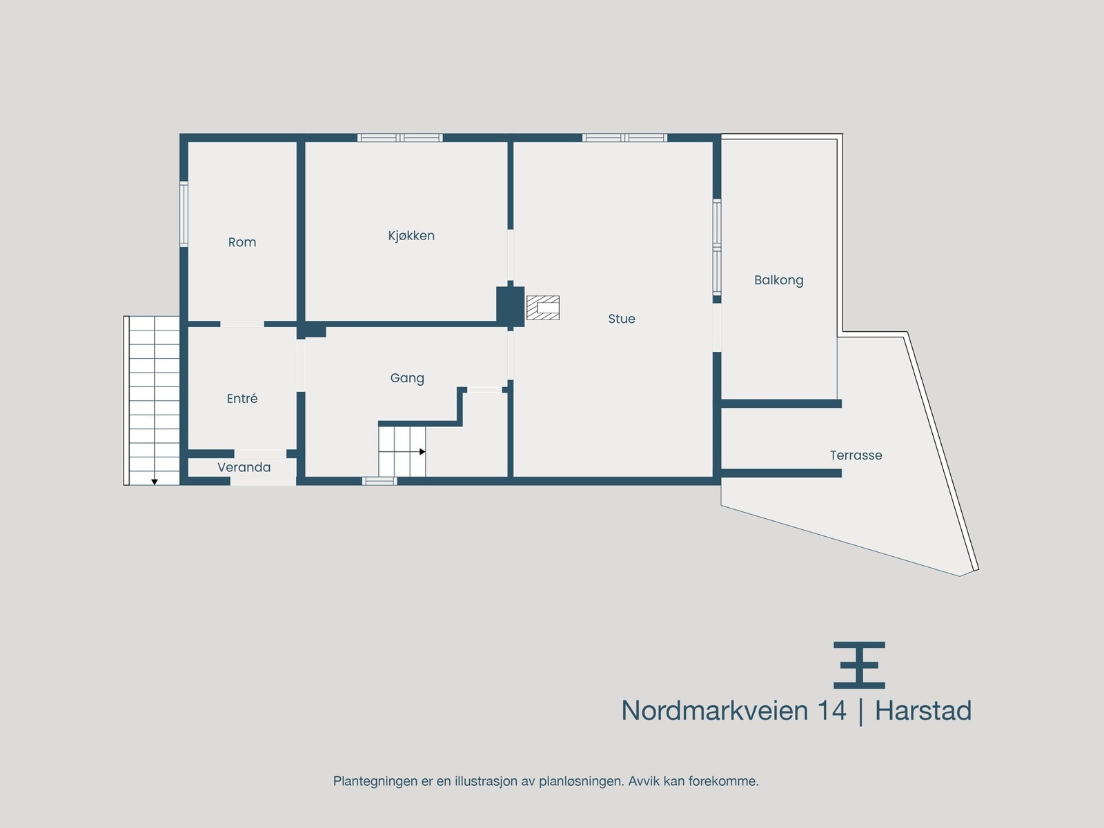 Plantegning hovedetasje Galleribilde