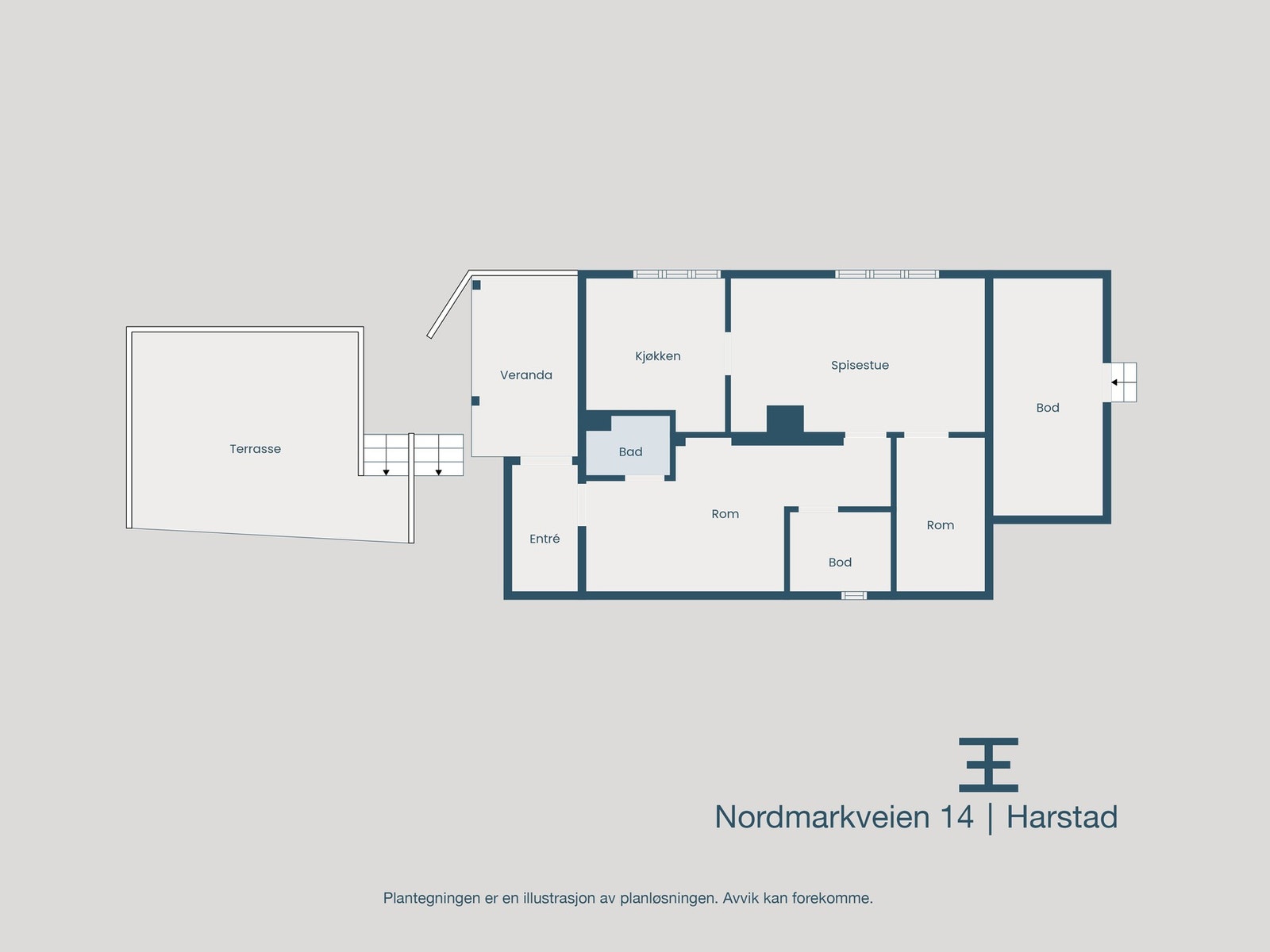 Plantegning kjeller Galleribilde