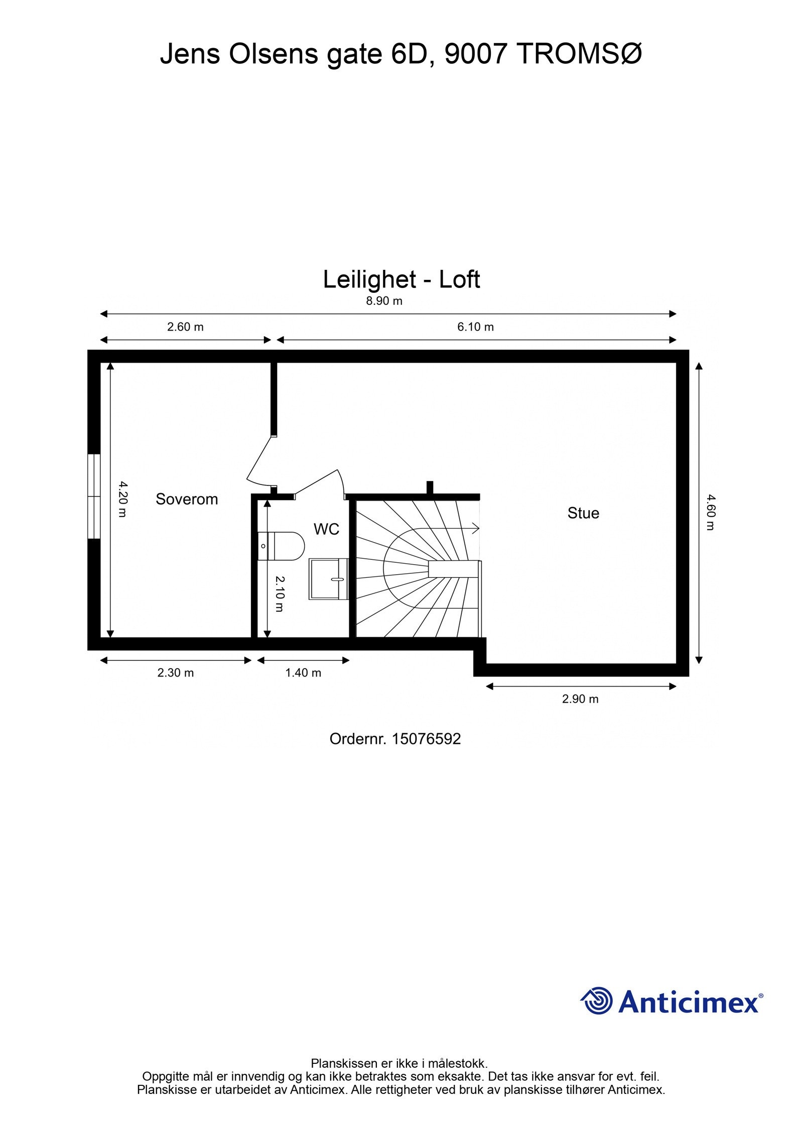 Planløsning 3. etasje. Galleribilde