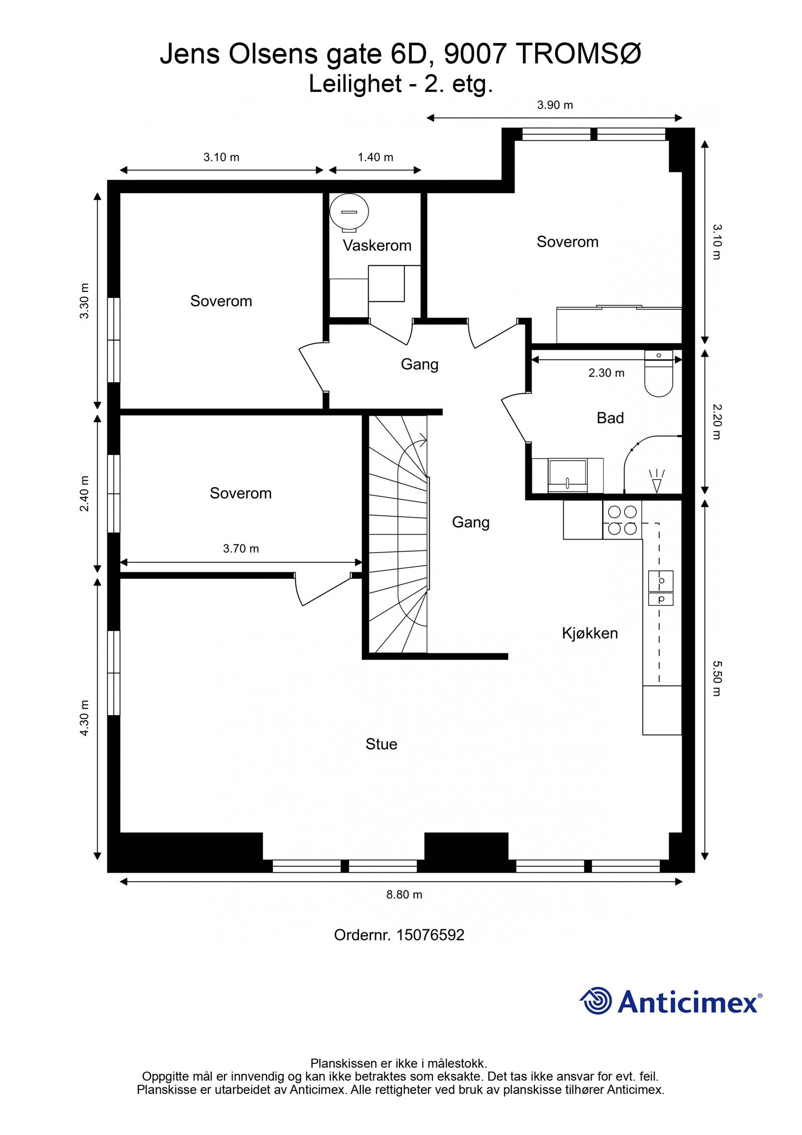Planløsning 2. etasje. Galleribilde
