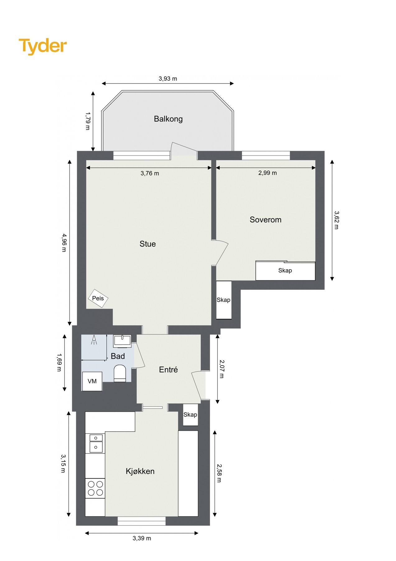 Planskisse. Galleribilde