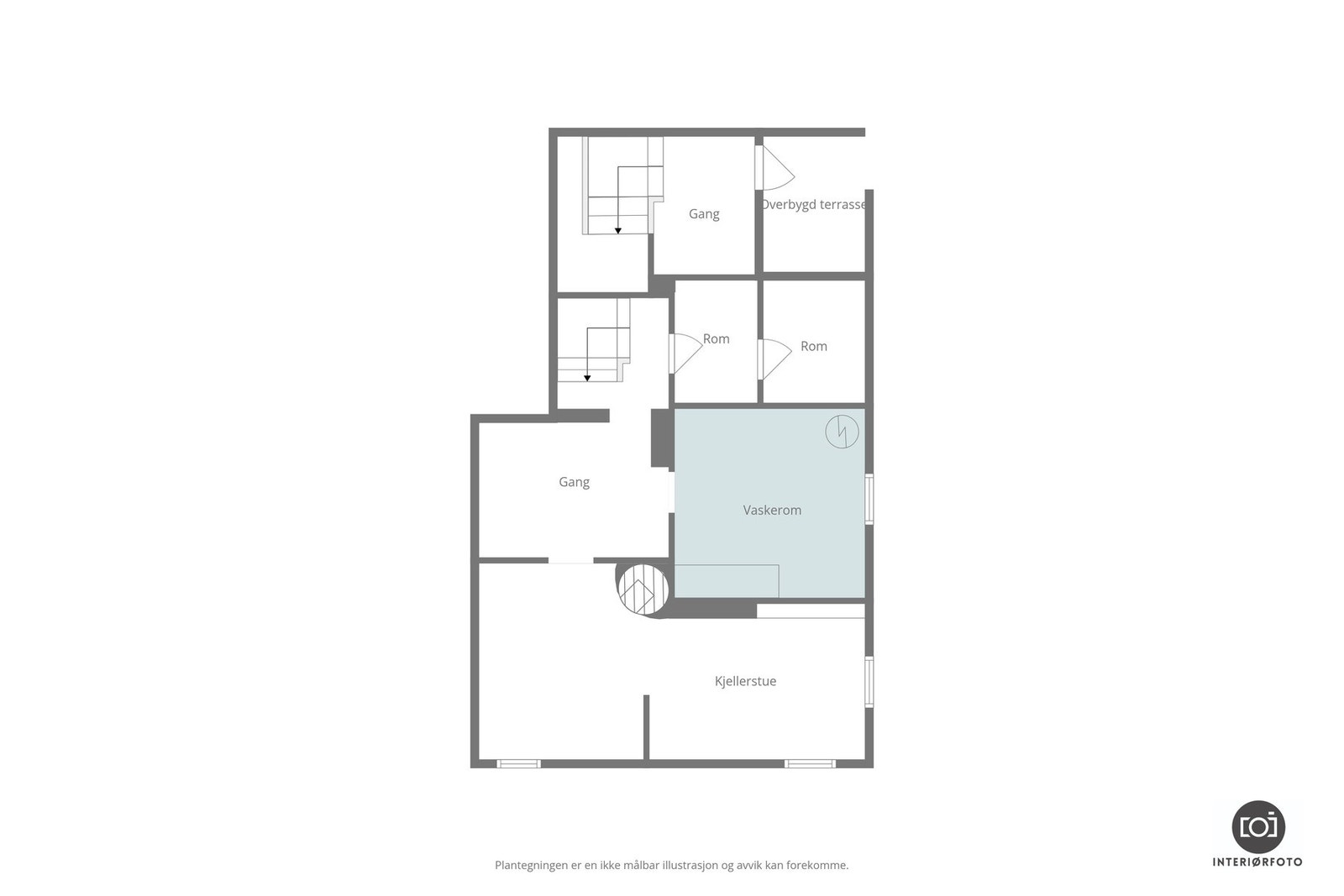 Plantegning kjeller Galleribilde