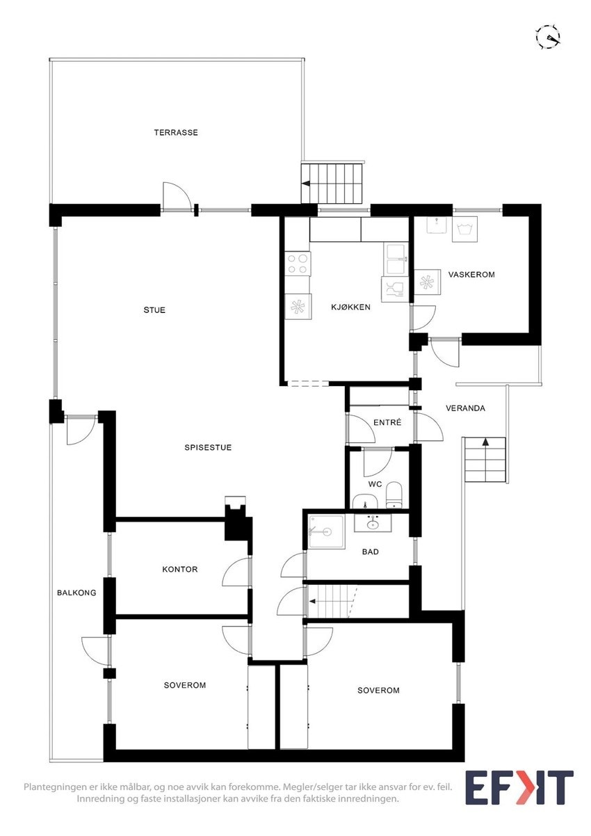 Plantegning hovedetasje Galleribilde