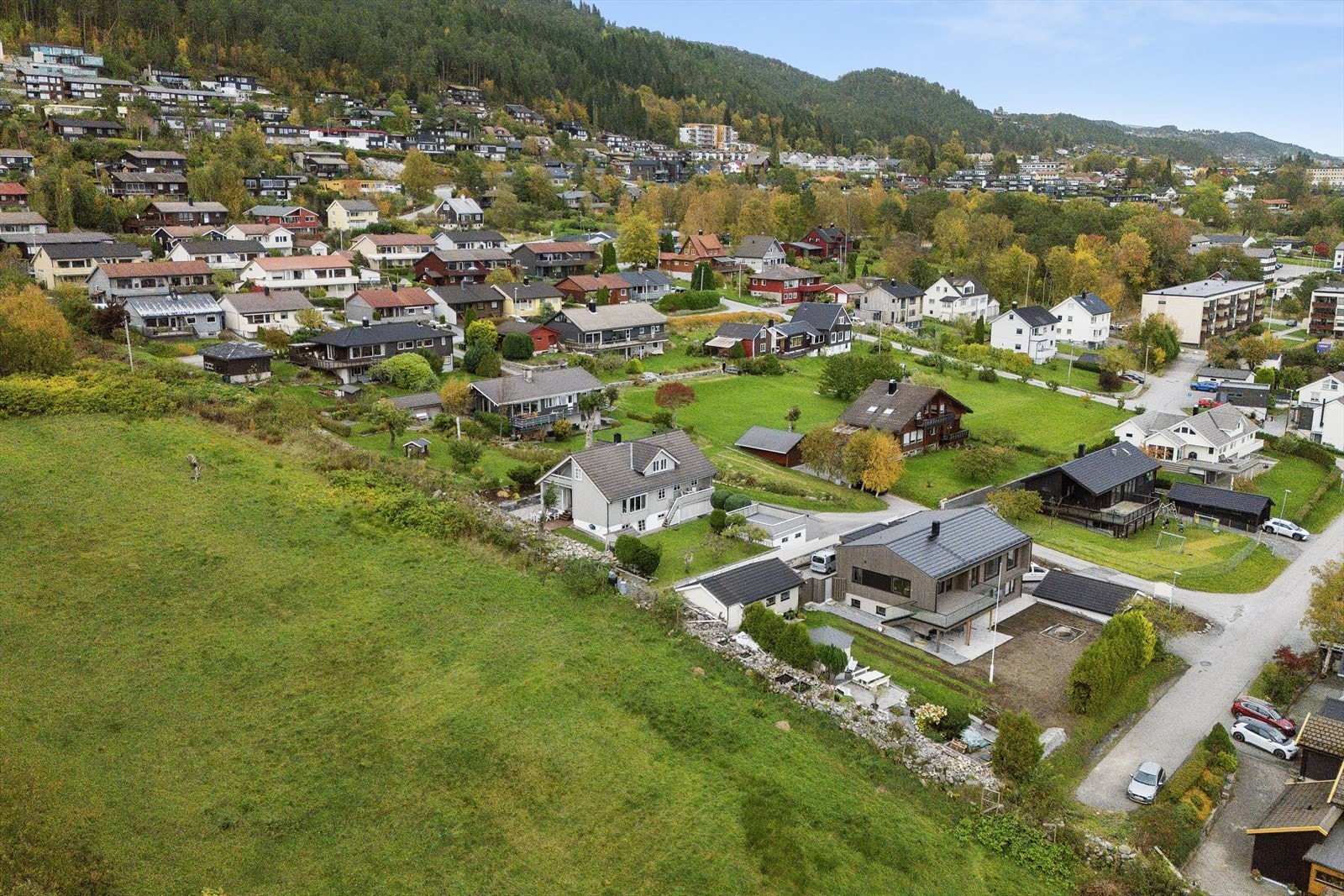 Boligen grenser til friområder både mot øst og vest. Galleribilde