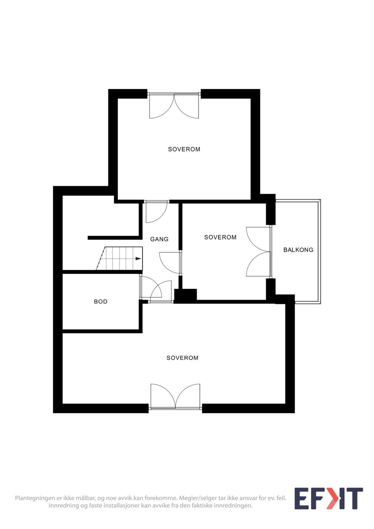 Plantegning loft Galleribilde