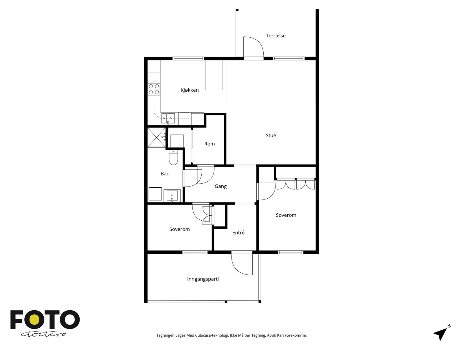 Veiledende planskisse. Ikke målbar. Galleribilde