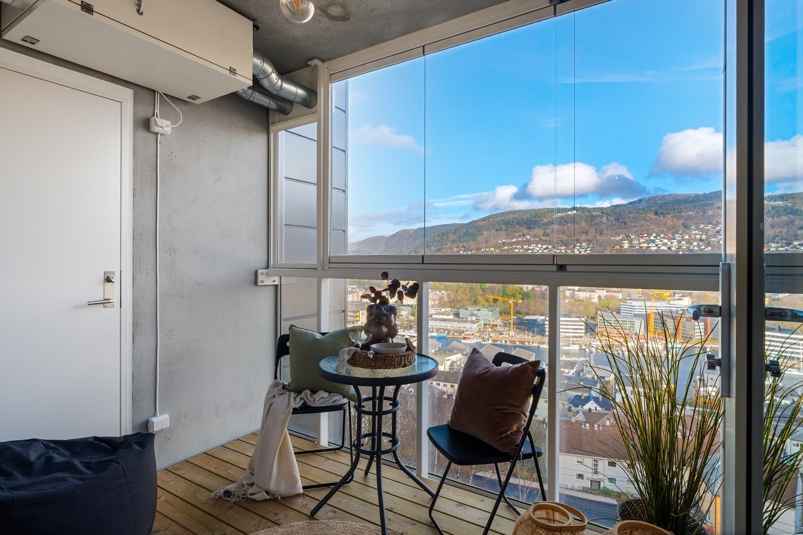 Nydelig utsikt fra balkongen Galleribilde