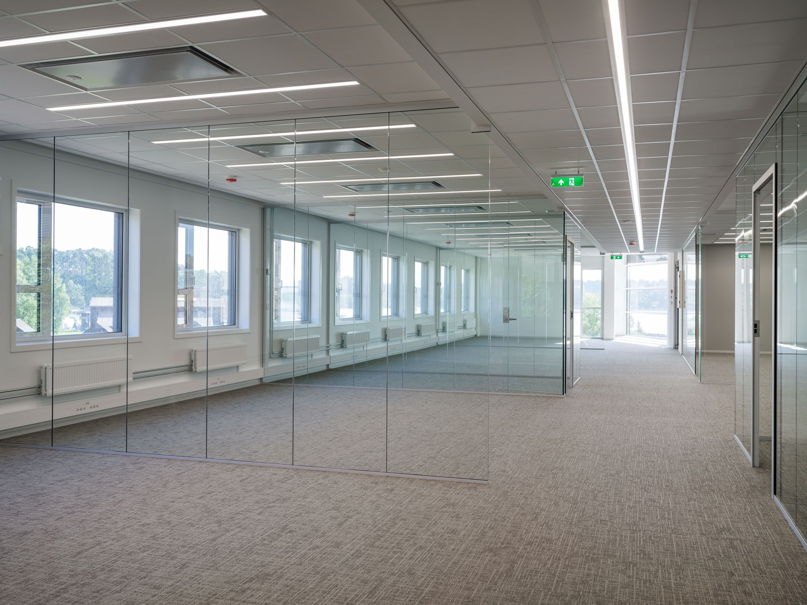 Eksempelbilde fra annen oppgradert etasje i bygget. Galleribilde