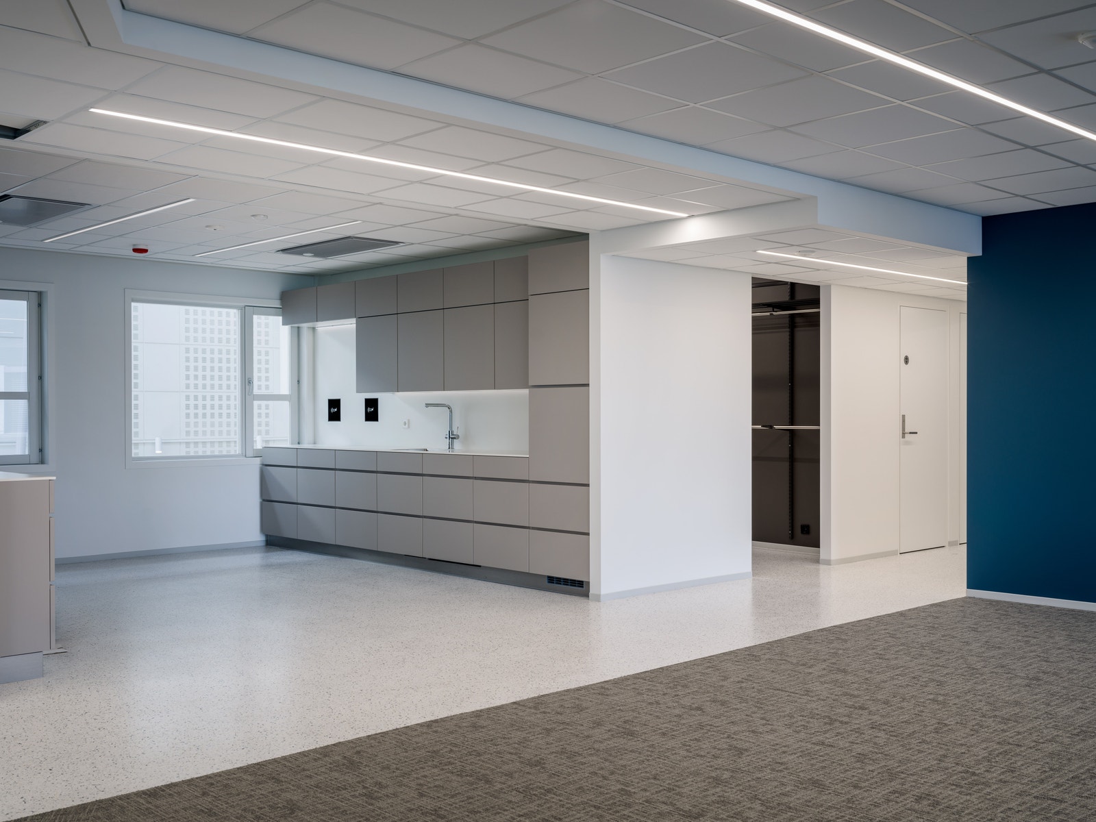 Eksempelbilde fra annen oppgradert etasje i bygget. Galleribilde