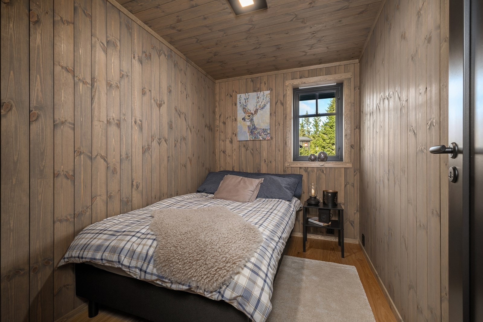 Soverom 3 innredet med enkeltseng, det er også plass til en dobbeltseng. Galleribilde