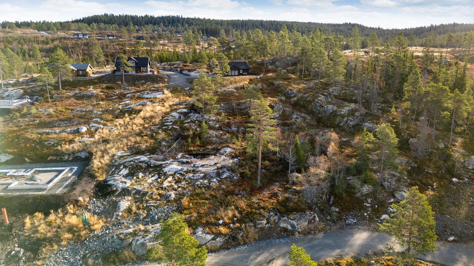 Flott utsikt, gode solforhold og skiløyper rett i nærheten. Galleribilde