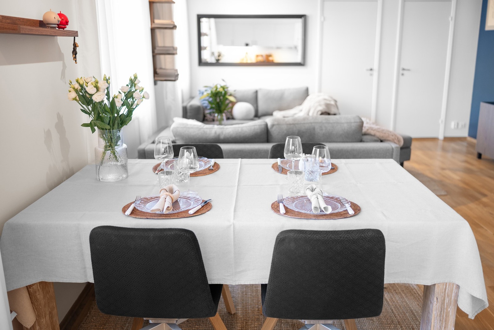 Det er god plass til spisestue i tilknytning til kjøkken. Galleribilde