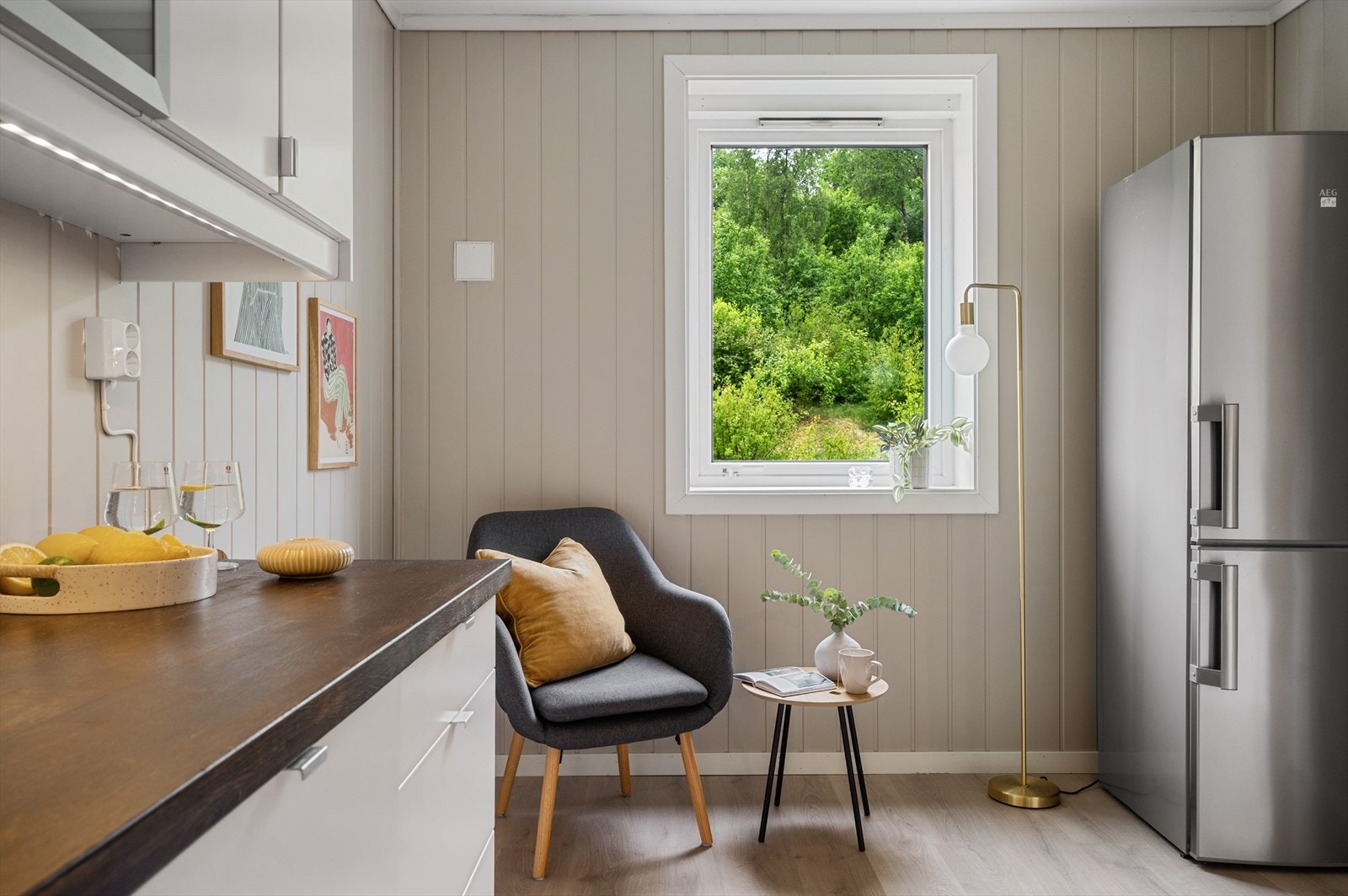 Her kan man også innrede med et lite kjøkkenbord. Galleribilde