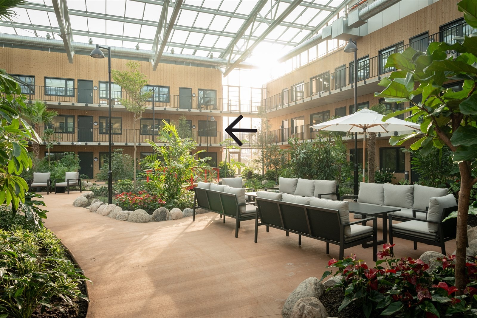 Pilen markerer leilighetens plassering Galleribilde