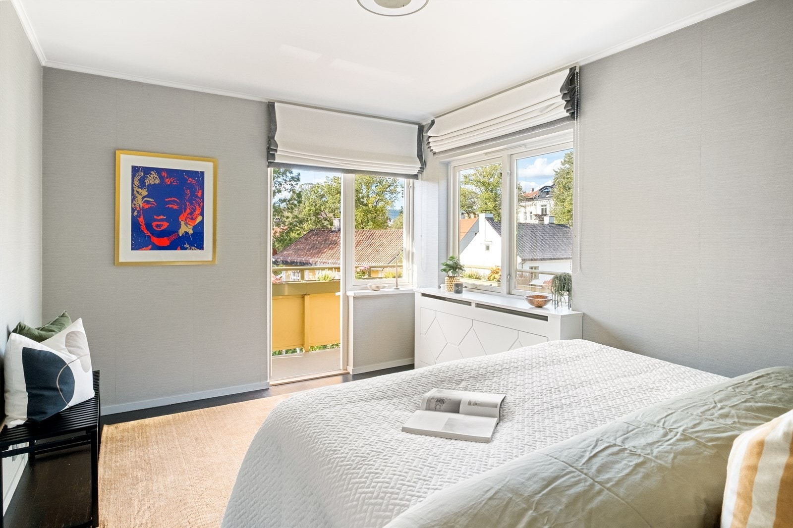 Utgang til balkong fra hovedsoverom. Galleribilde