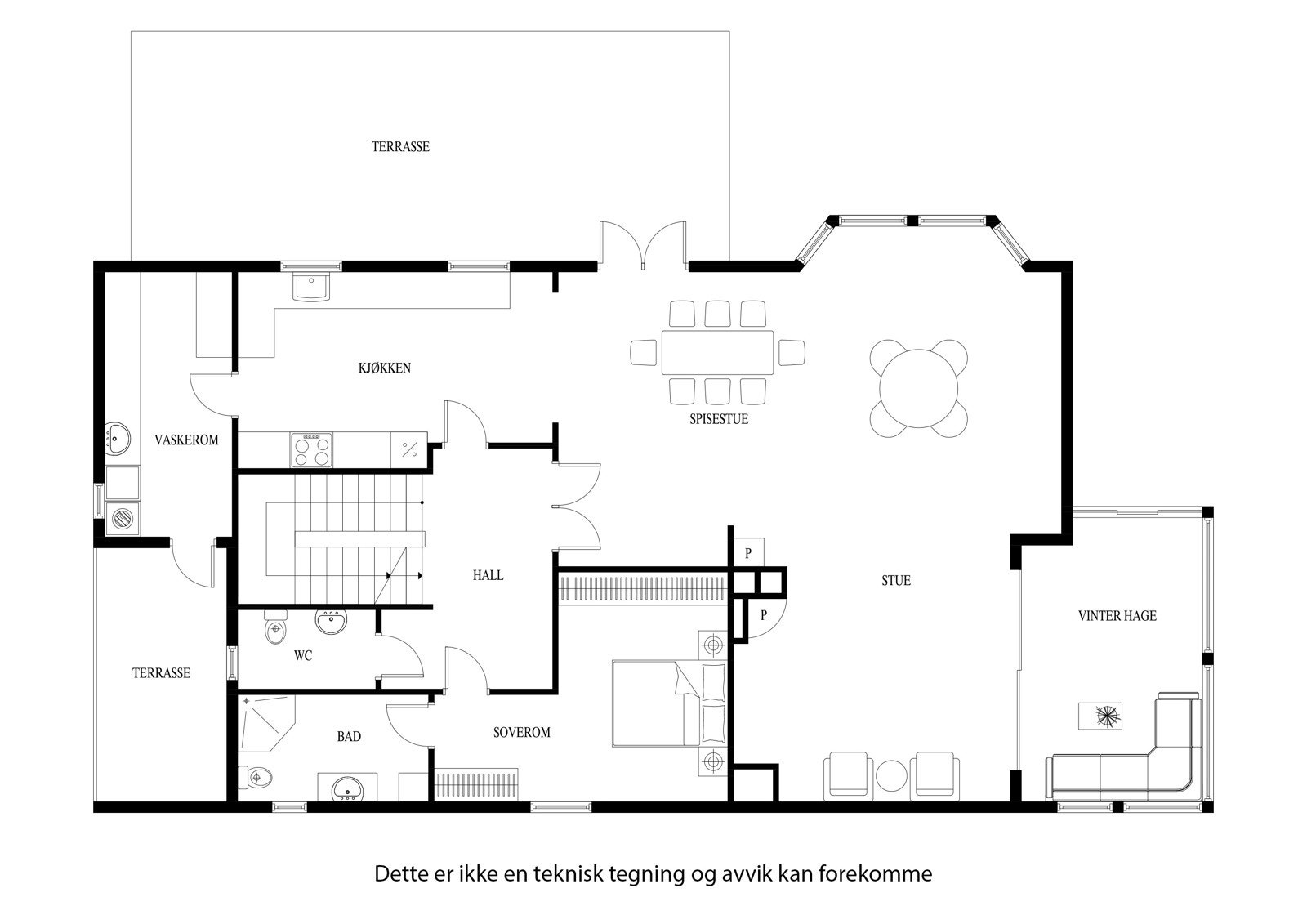 Plantegning hovedetasjen Galleribilde
