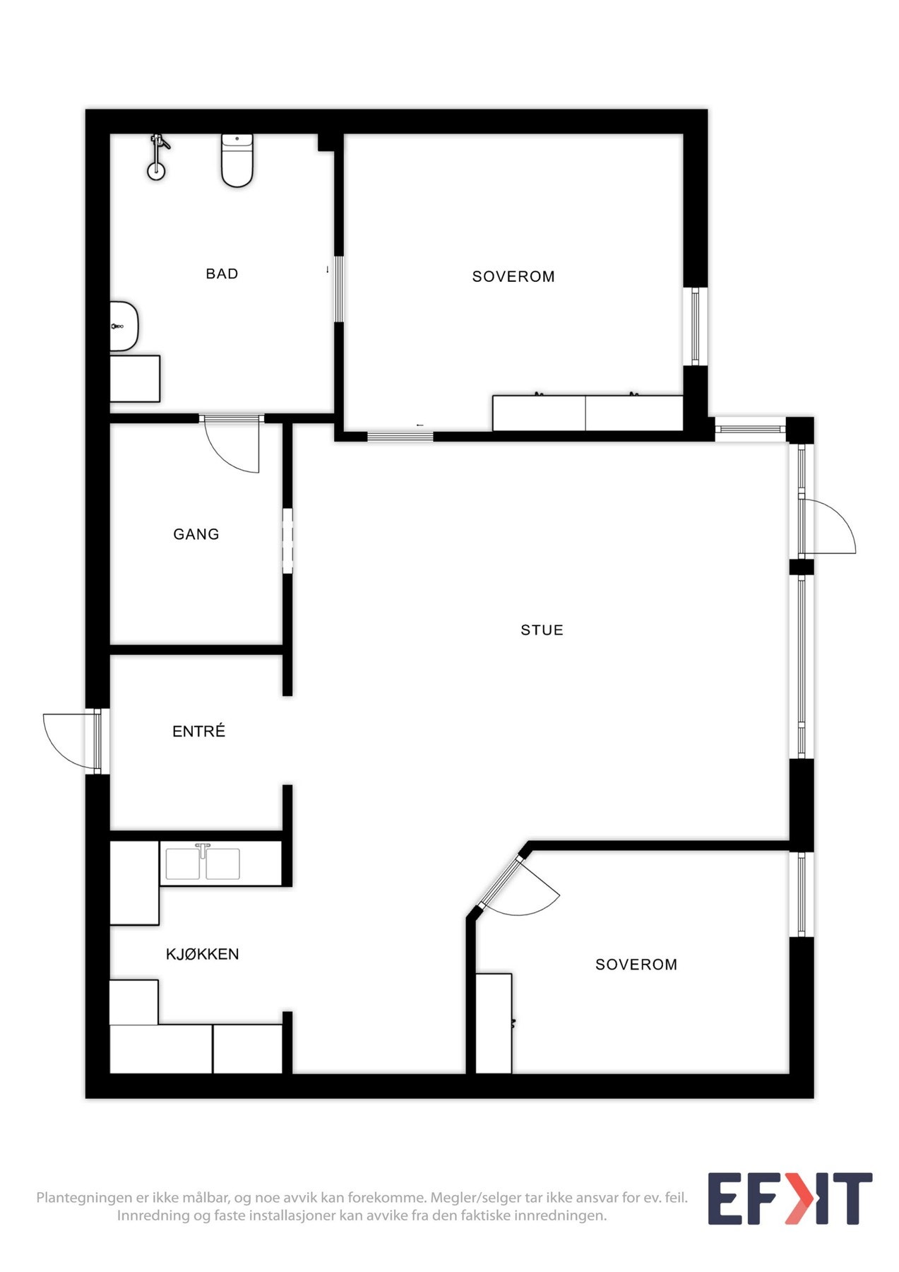 Plantegning Galleribilde