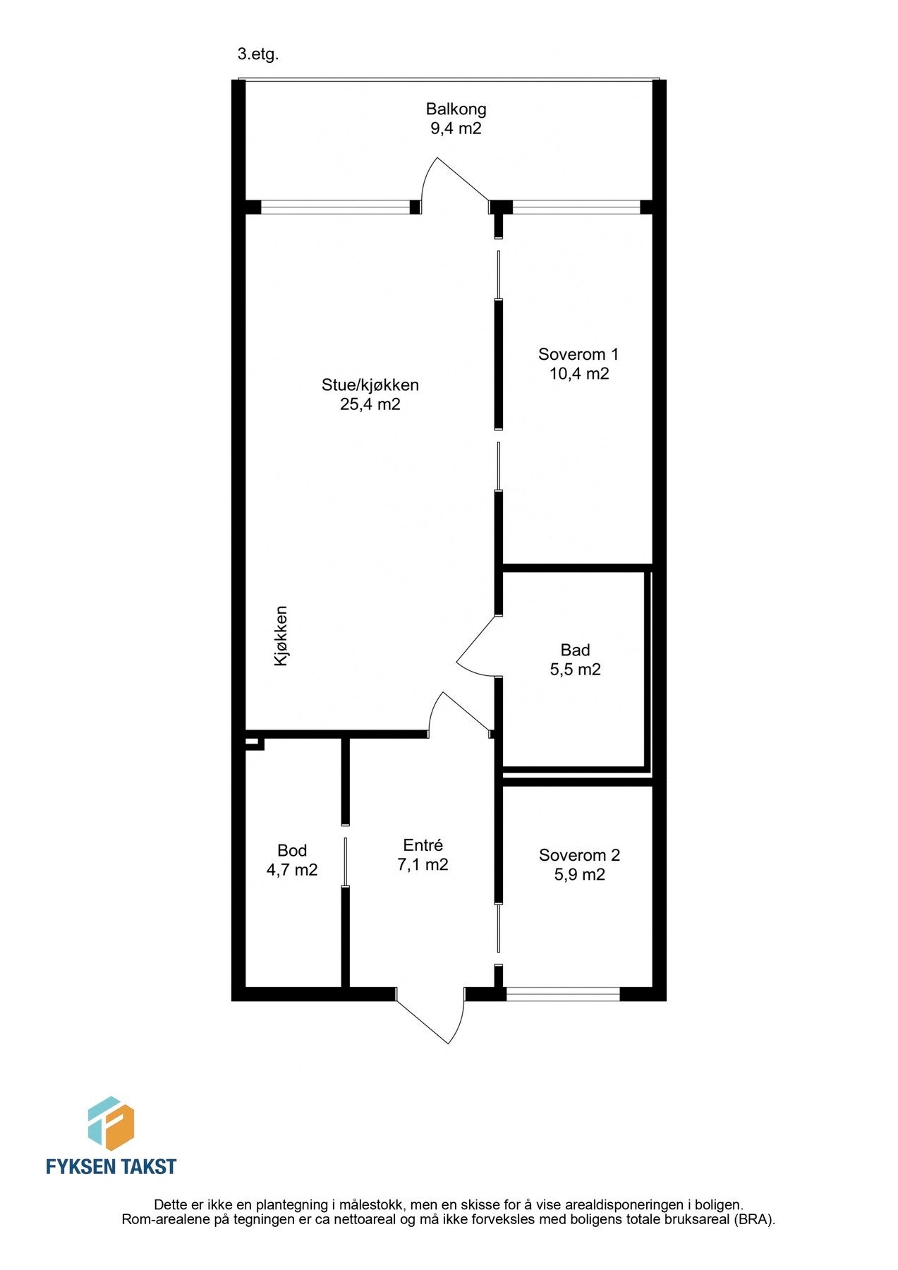 Ta en titt på planskissen og gjør deg kjent med romfordelingen! Skulle ikke oppsatt visningstidspunkt passe? Ta kontakt på 941 60 434, så finner vi en løsning. Galleribilde