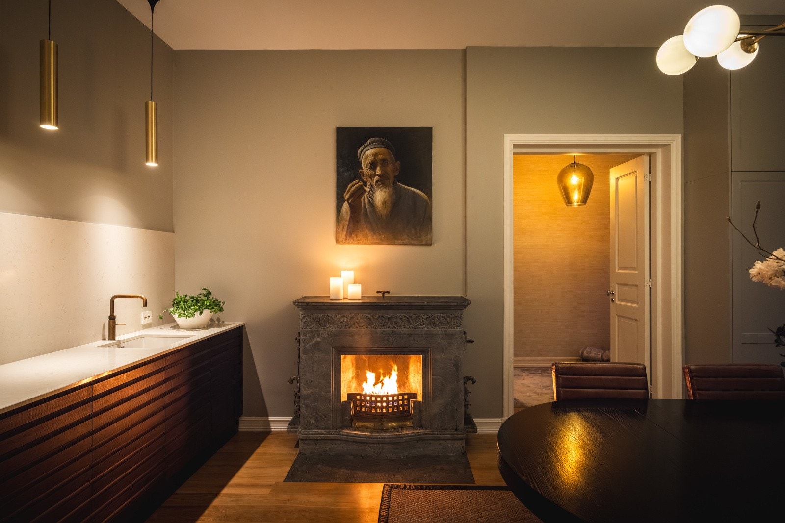 Kveldsstemning. Galleribilde