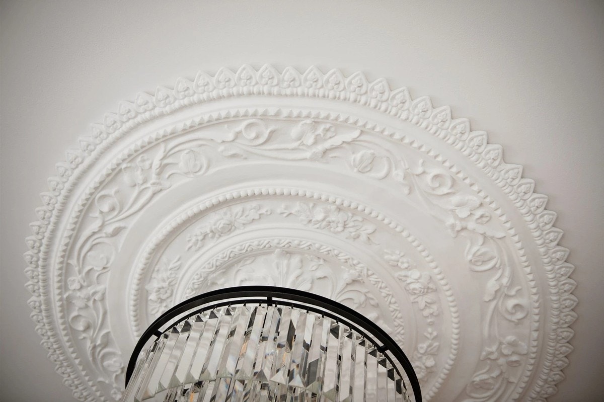 Her er det klassisk rosett i tak. Galleribilde