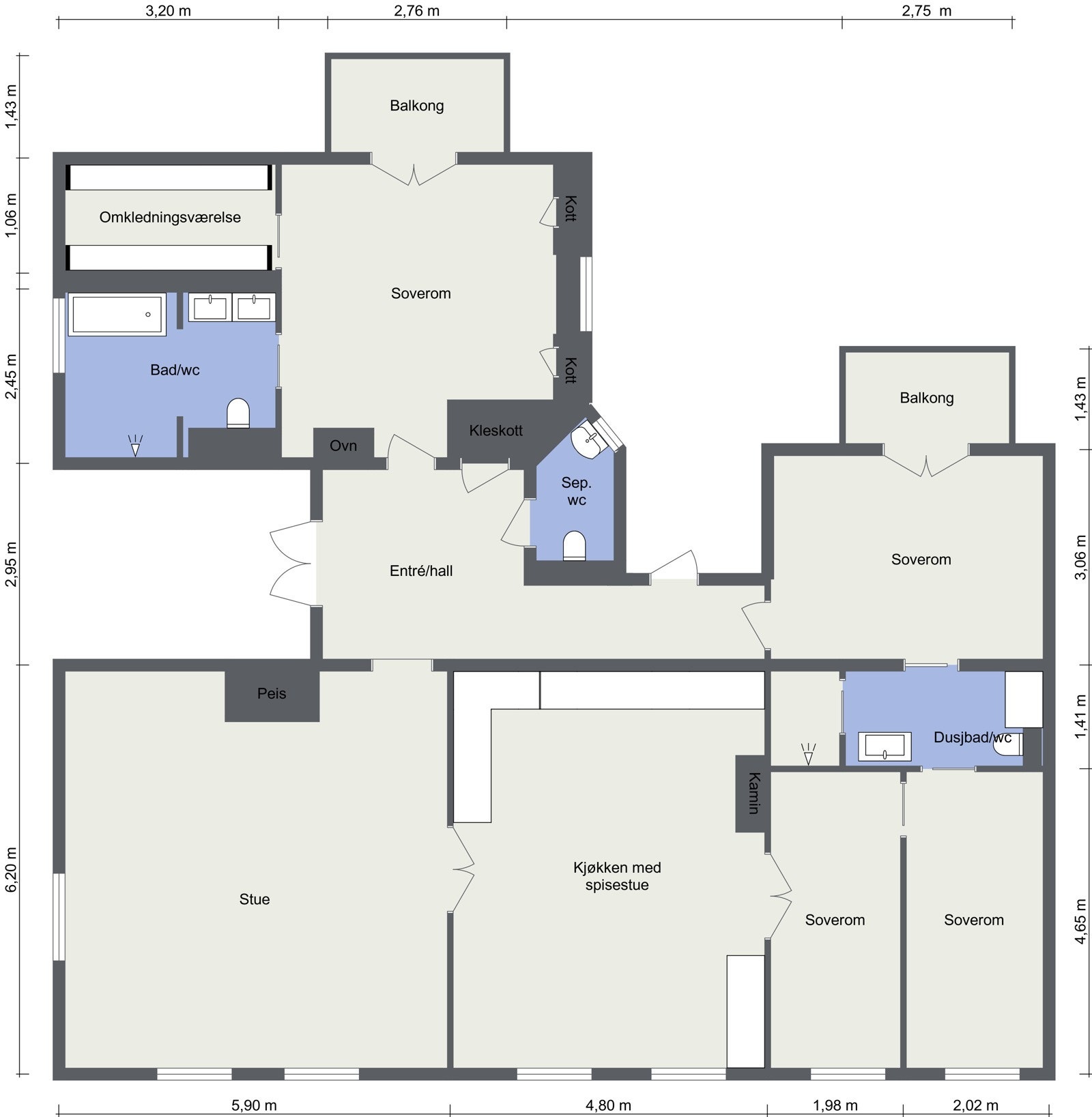 Plantegning. Galleribilde