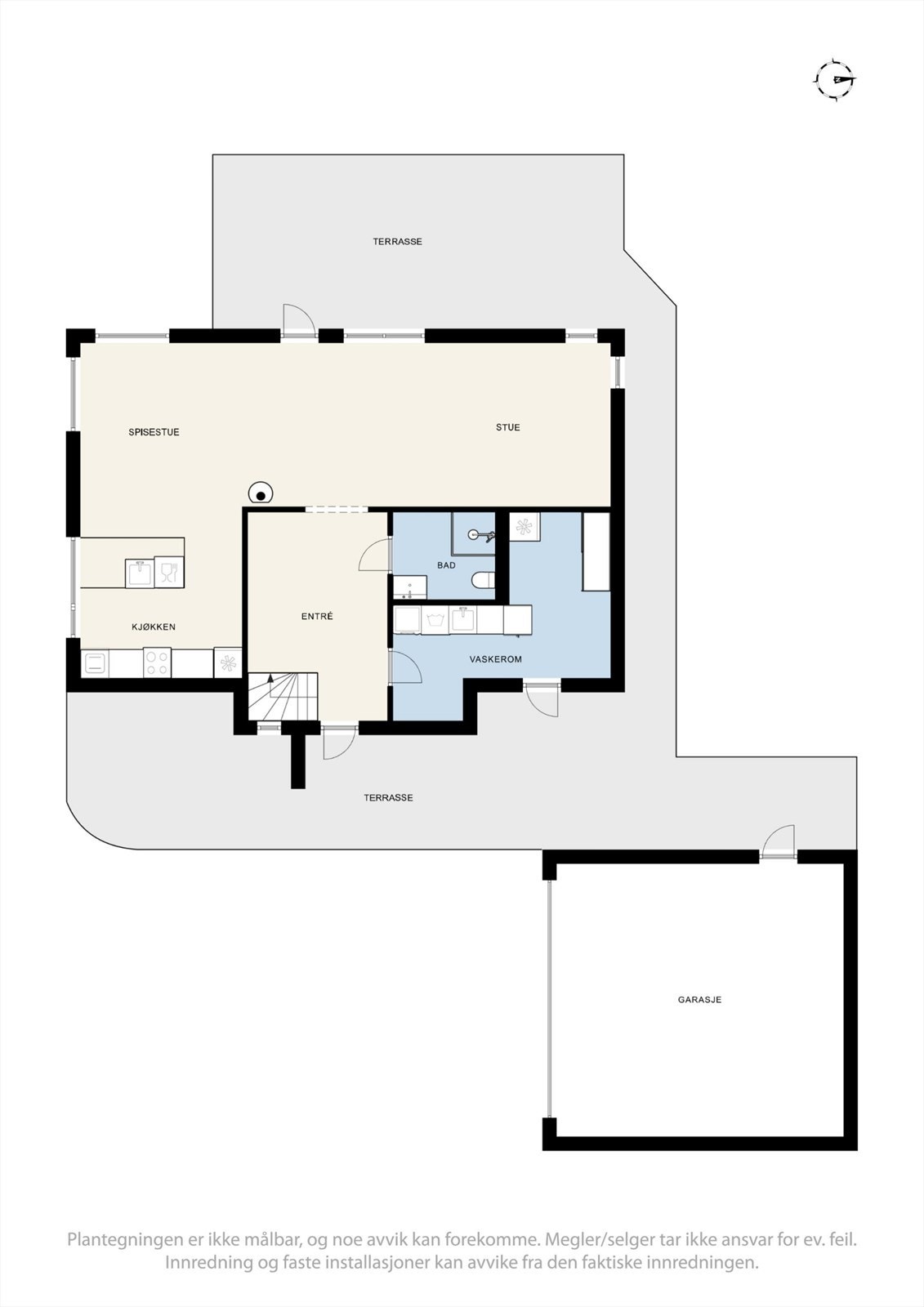 Plantegning 1. etasje. Galleribilde