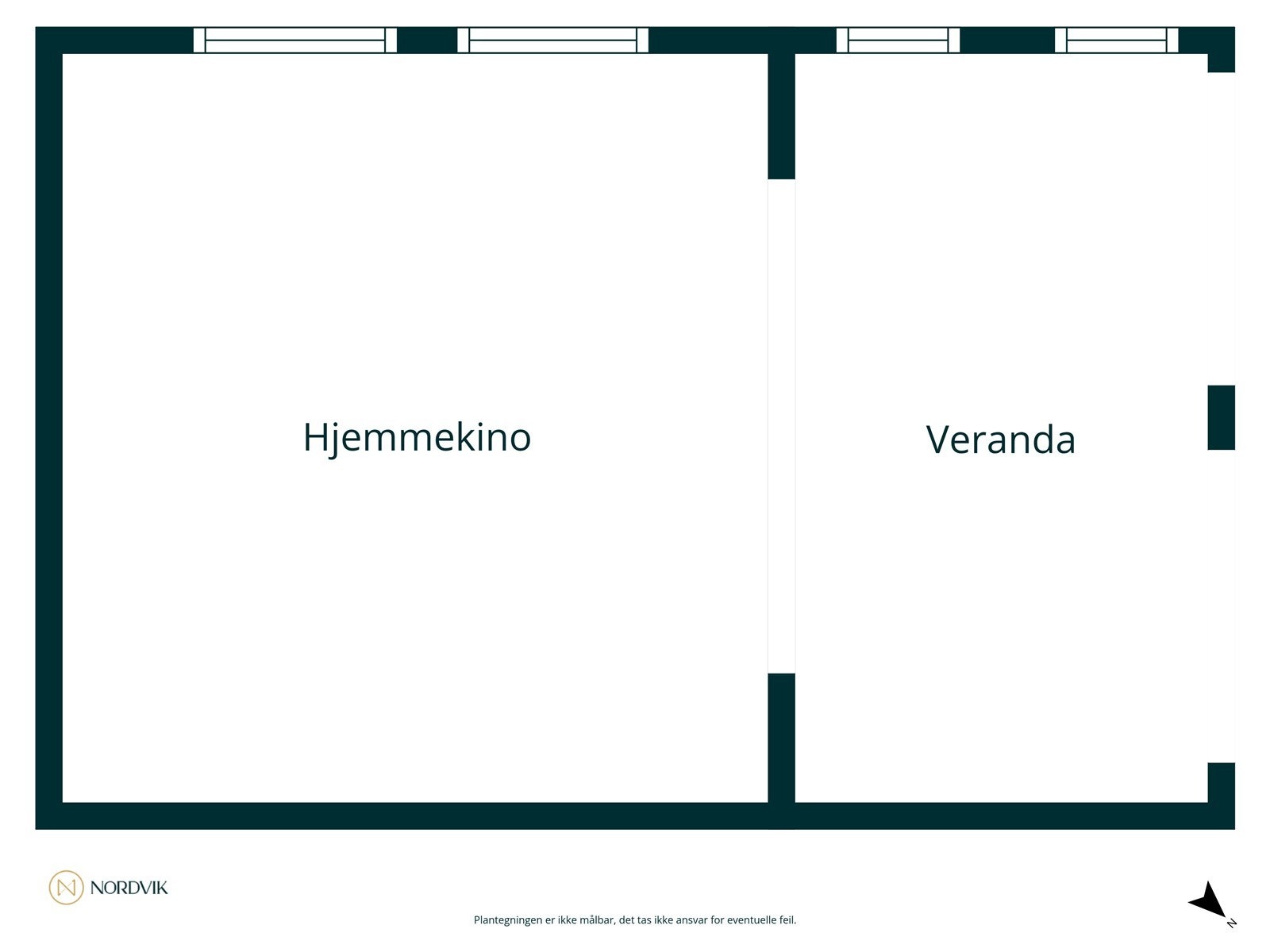 Plantegning anneks/ sommerstue Galleribilde