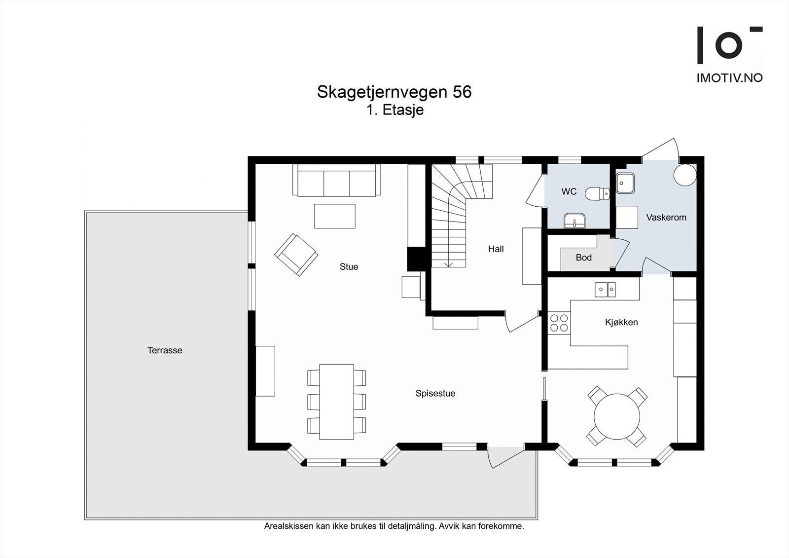 Plantegning hovedetasje. Galleribilde