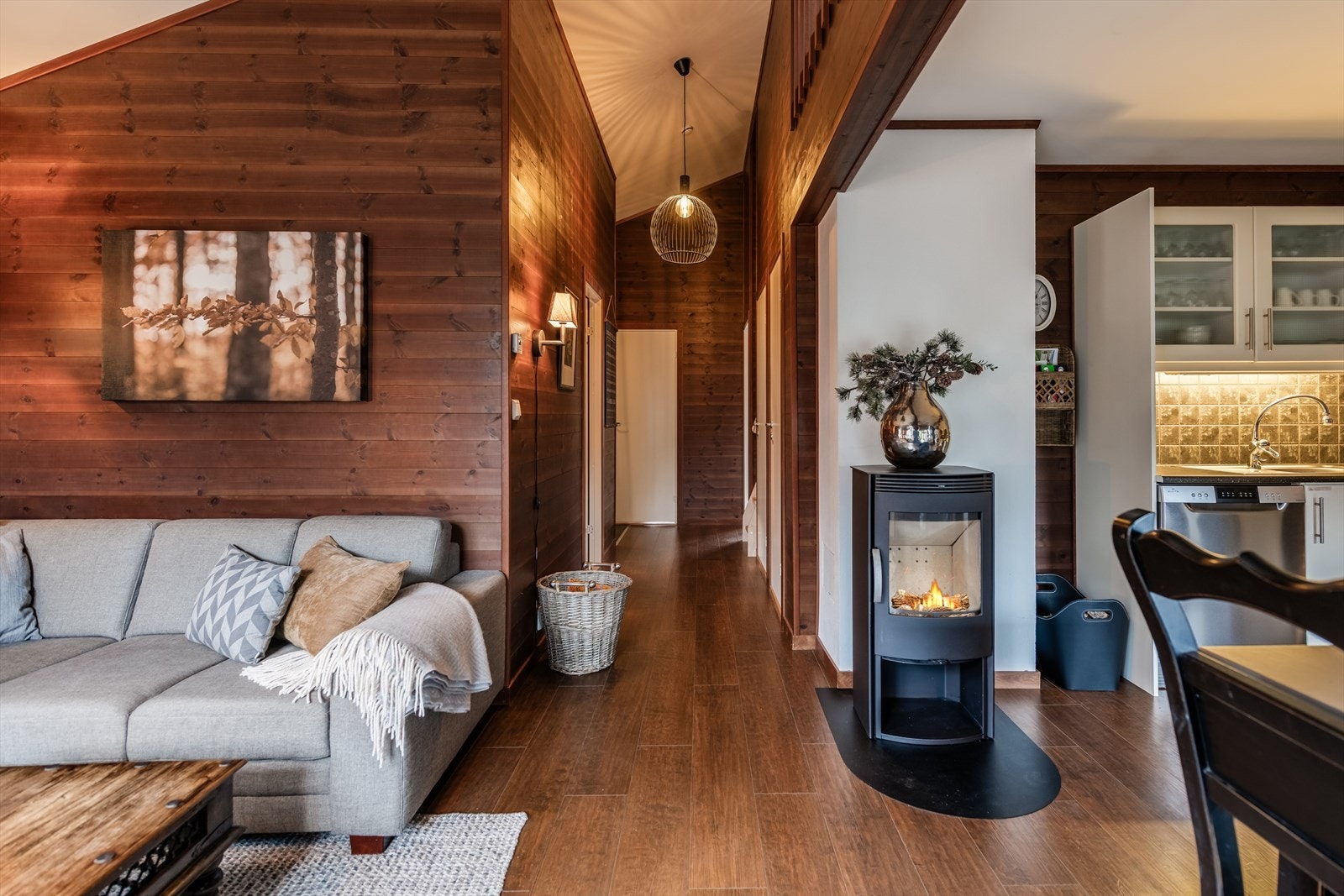 Peisovnen gir god ekstra varme i den kalde årstida. Galleribilde